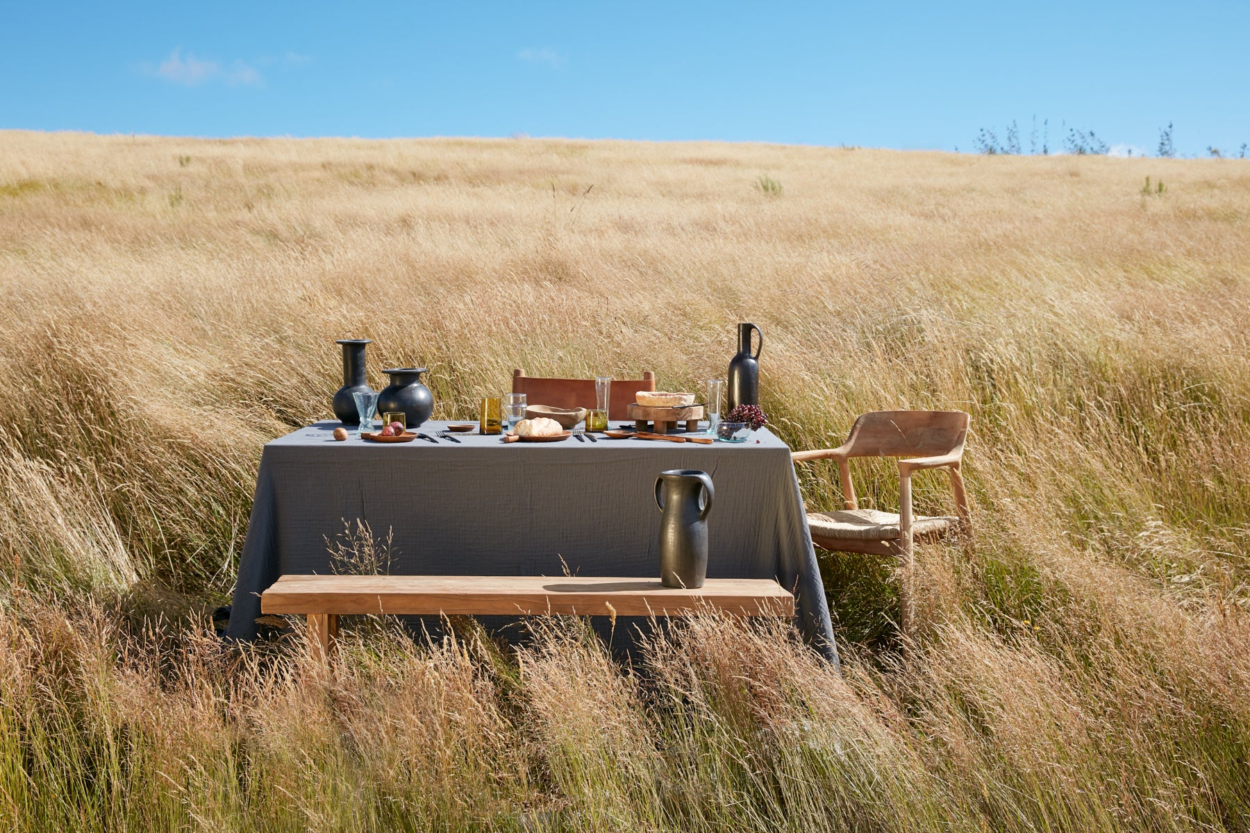 Premium Enes Tablecloth - Charcoal Grey Waterproof & Stain-Resistant Dining Table Cover for Home, Parties & Outdoor Use