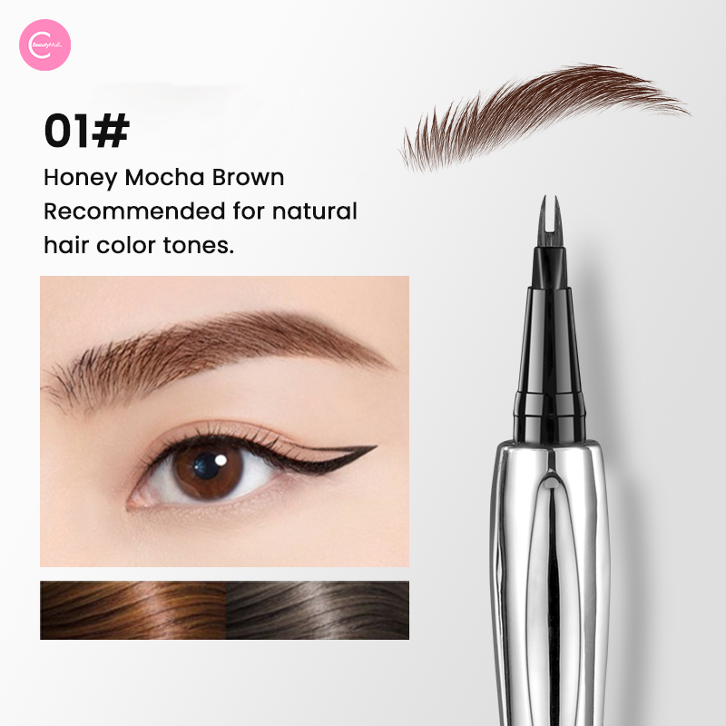 AOJN Dual Tip Liquid Brow Pen - Waterproof Eyebrow Pencil for Precise & Natural Brows - Perfect for Everyday Makeup & Professional Use
