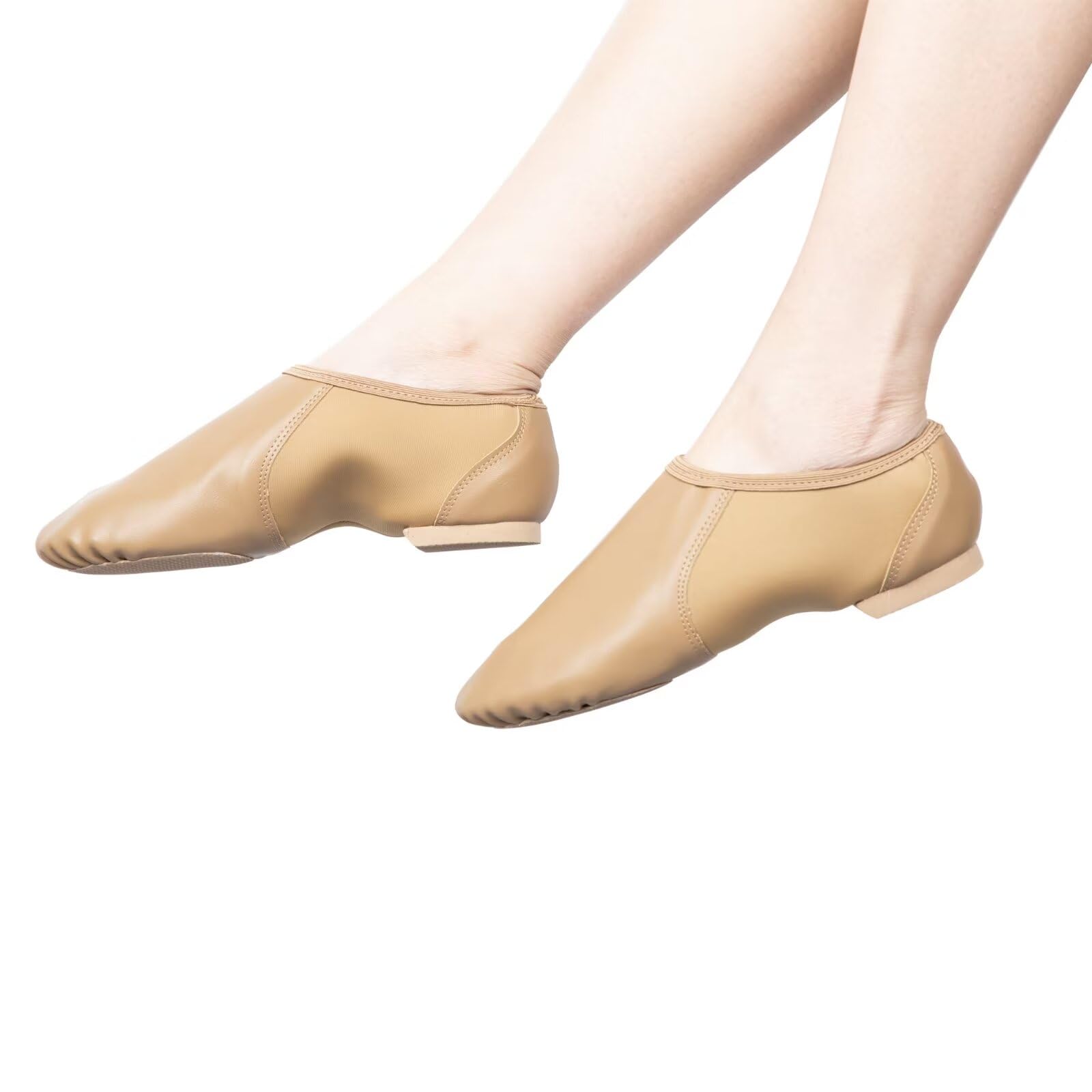 Jazz Dance Shoes for Women & Men - Round Toe Soft Leather Dance Slippers for Ballet, Jazz, and Contemporary Dance Performances