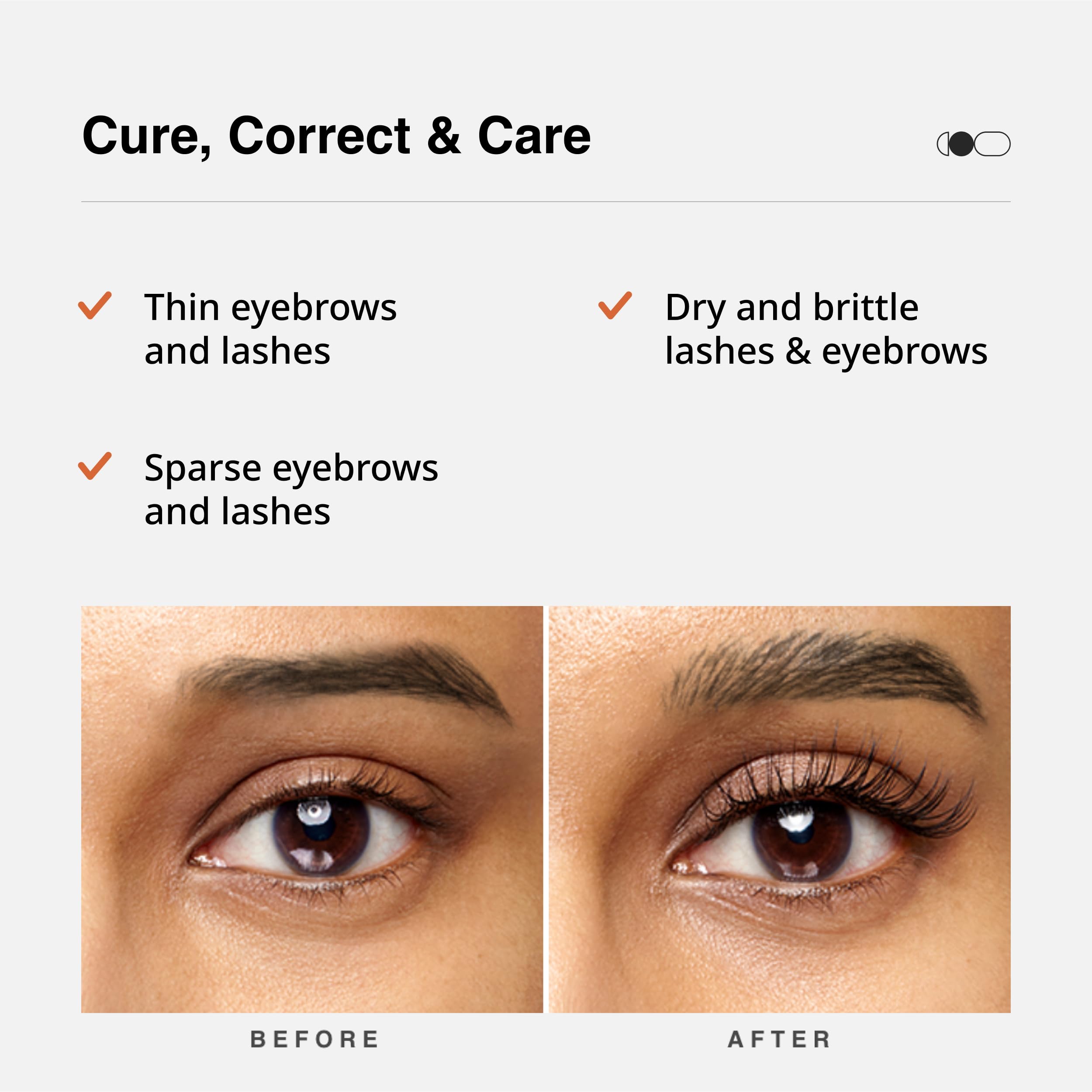 Cureskin Eyelash & Eyebrow Growth Serum - Natural Lash Oil for Thicker, Longer Lashes & Brows | Nourishing & Strengthening Formula | 7ml (2 Pack) | Perfect for Daily Lash Care & Enhancing Natural Beauty