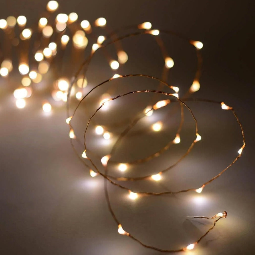 Fairy Lights String - 50ft LED Fairy Lights with Remote Control, Waterproof & Dimmable for Indoor Outdoor Decor, Wedding, Party, Christmas Tree, Garden, Patio, Bedroom