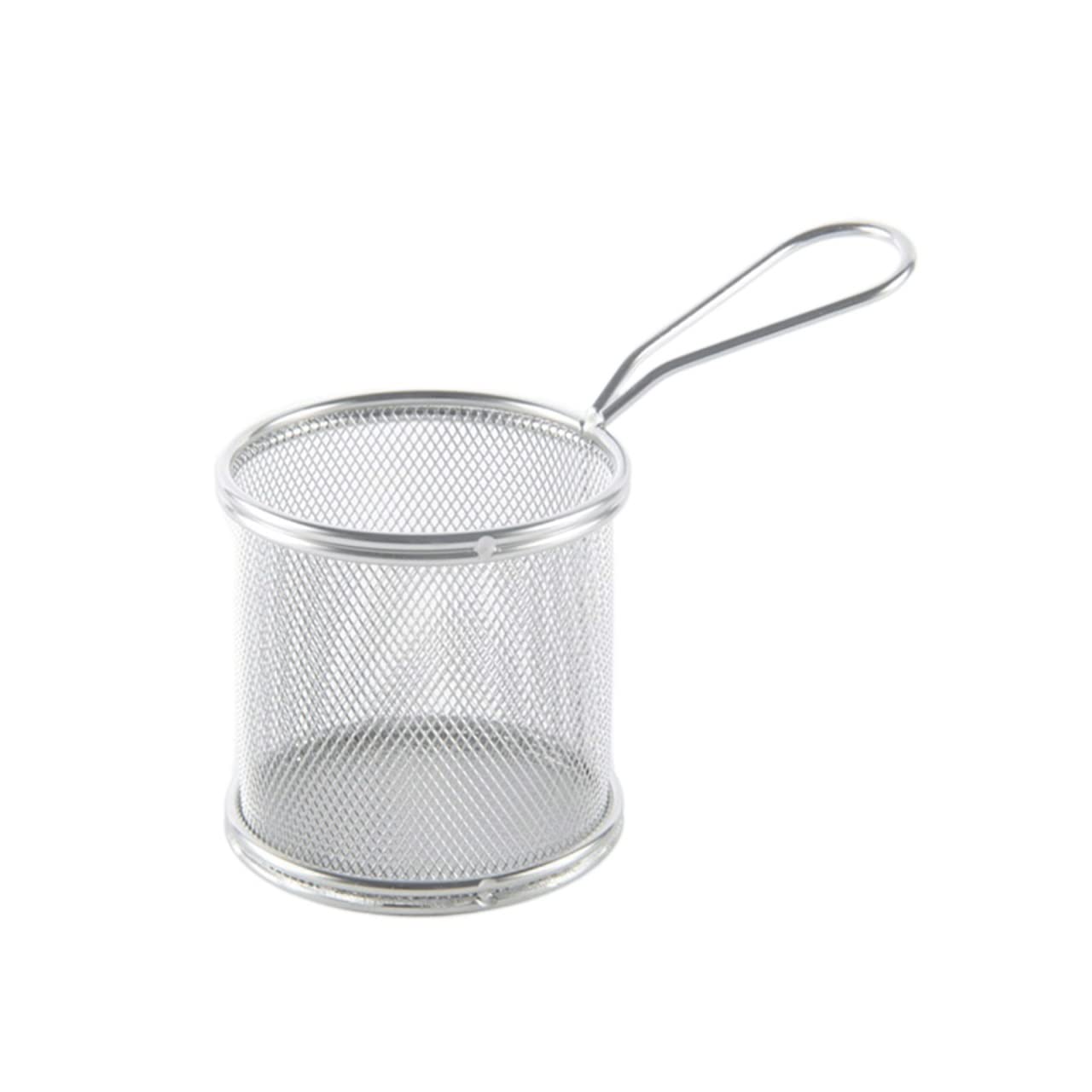 Stainless Steel French Fry Basket - Deep Fryer Basket for Chips, Snacks & More - Durable Restaurant & Home Kitchen Cooking Tool (Color Options) - Perfect for Frying, Draining & Serving