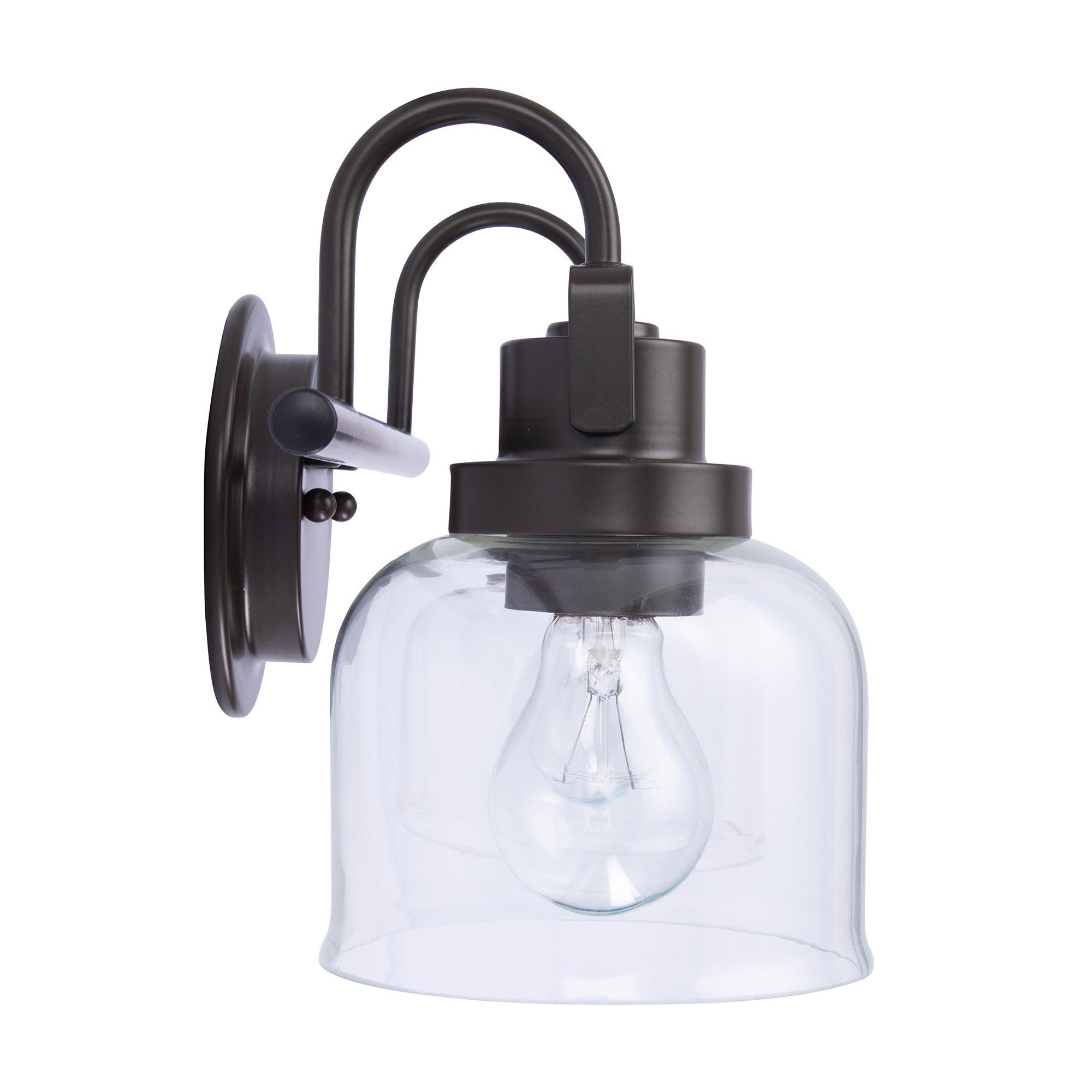 Brighton 2-Light Dark Bronze Dimmable Bathroom Vanity Light Fixture - Perfect for Modern Bathroom Makeovers & Spa-Like Ambience