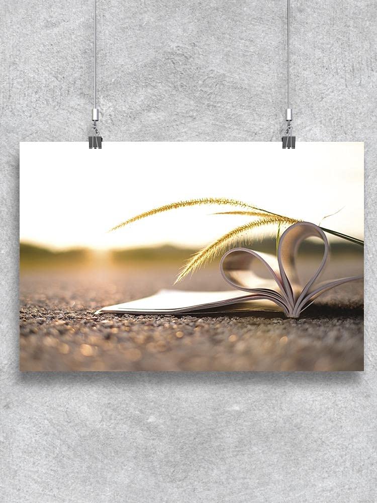 Books and Sunsets Poster - Vintage Wall Art Decor for Home, Office & Gifts - Perfect for Reading Nooks, Living Rooms & Bedrooms