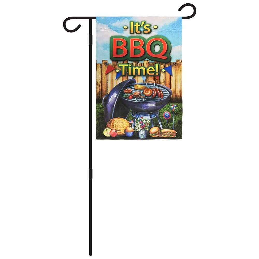Double Sided BBQ Time Summer Garden Flag 12x18 Inch - Outdoor Decorative Flag for Porch, Yard, Garden & Home Decor | Perfect for Summer Parties, Backyard BBQs & Holiday Celebrations