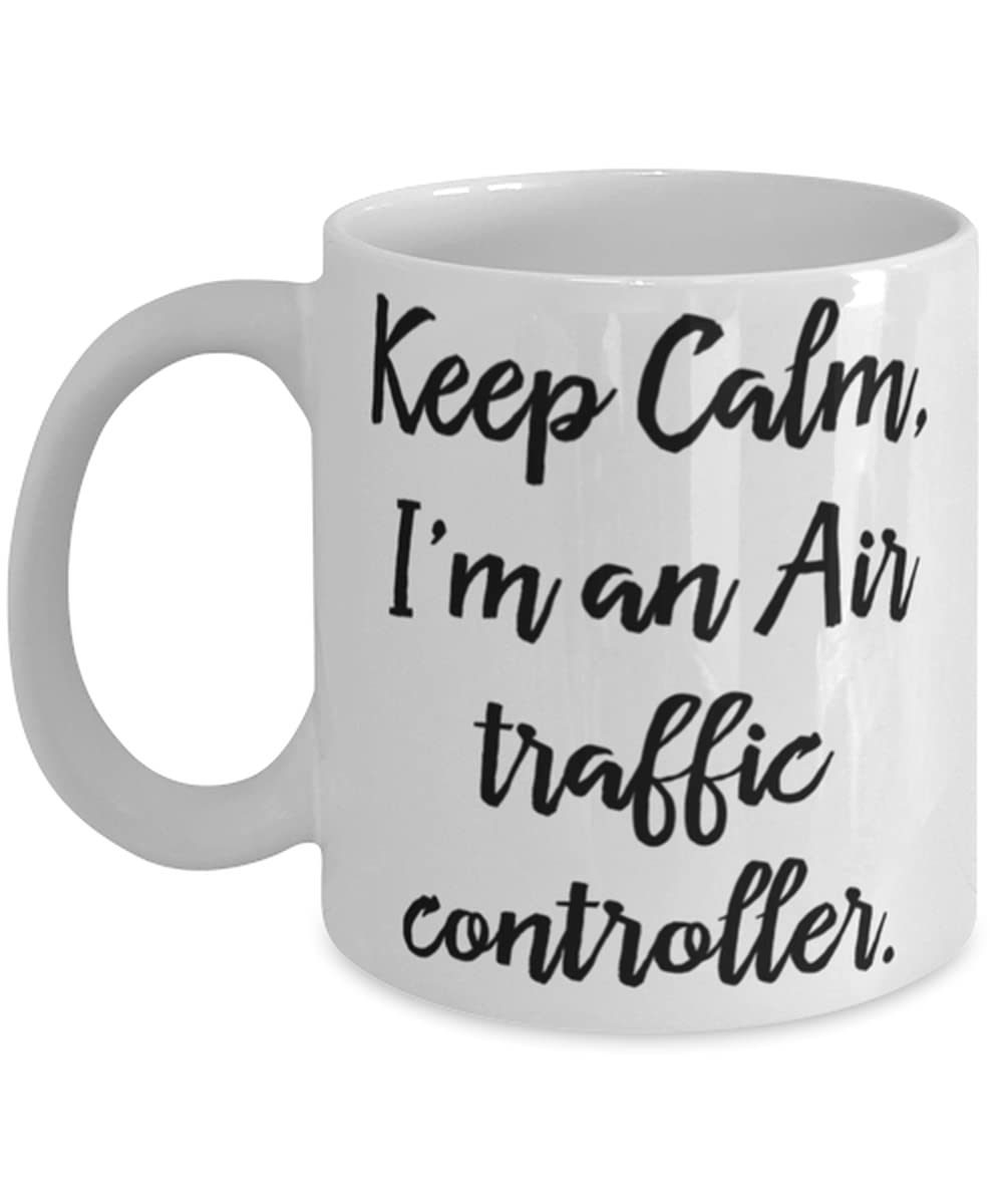 Keep Calm I'm an Air Traffic Controller Mug - 11oz & 15oz Coffee Cup for Aviation Professionals - Perfect Gift for Air Traffic Controllers & Pilots - Office, Home & Control Tower Use