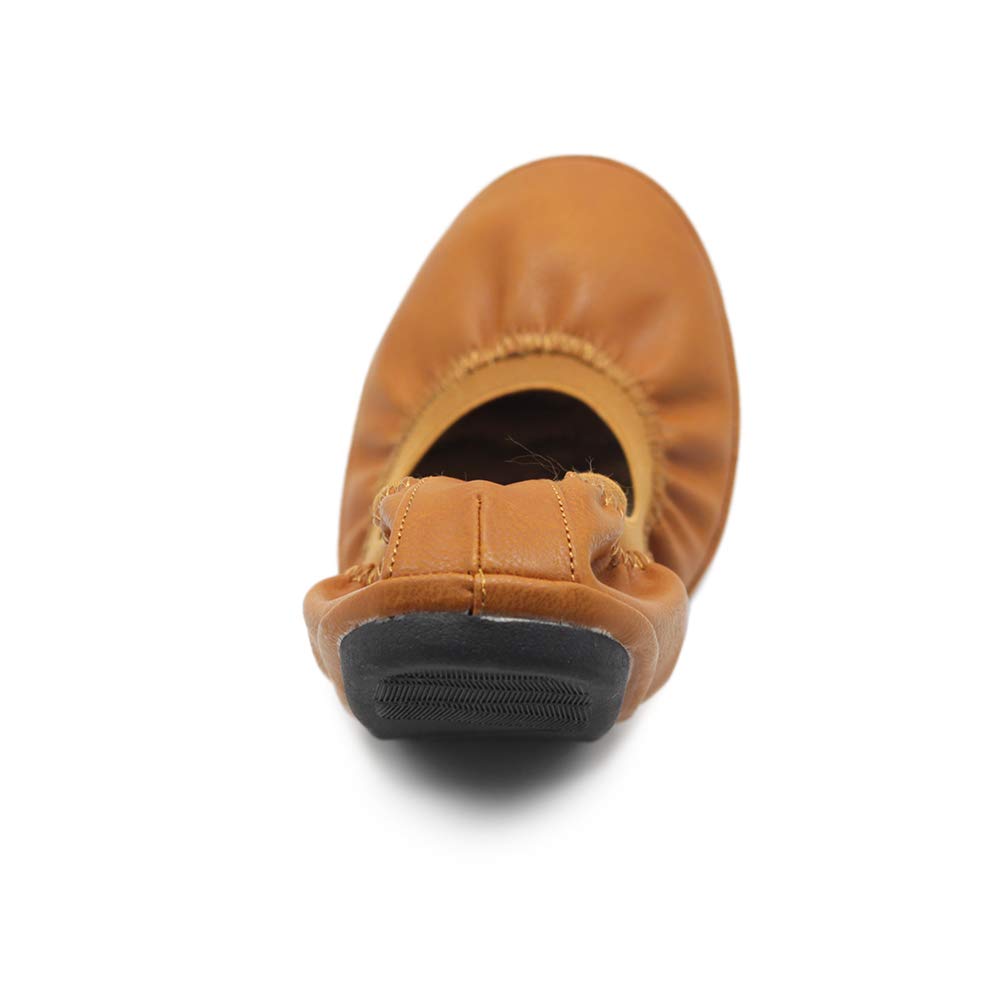 Ollio Women's Comfort Ballet Flats with Shoe Collar Pull Tab - Slip-On Loafers for Work, Office & Casual Wear