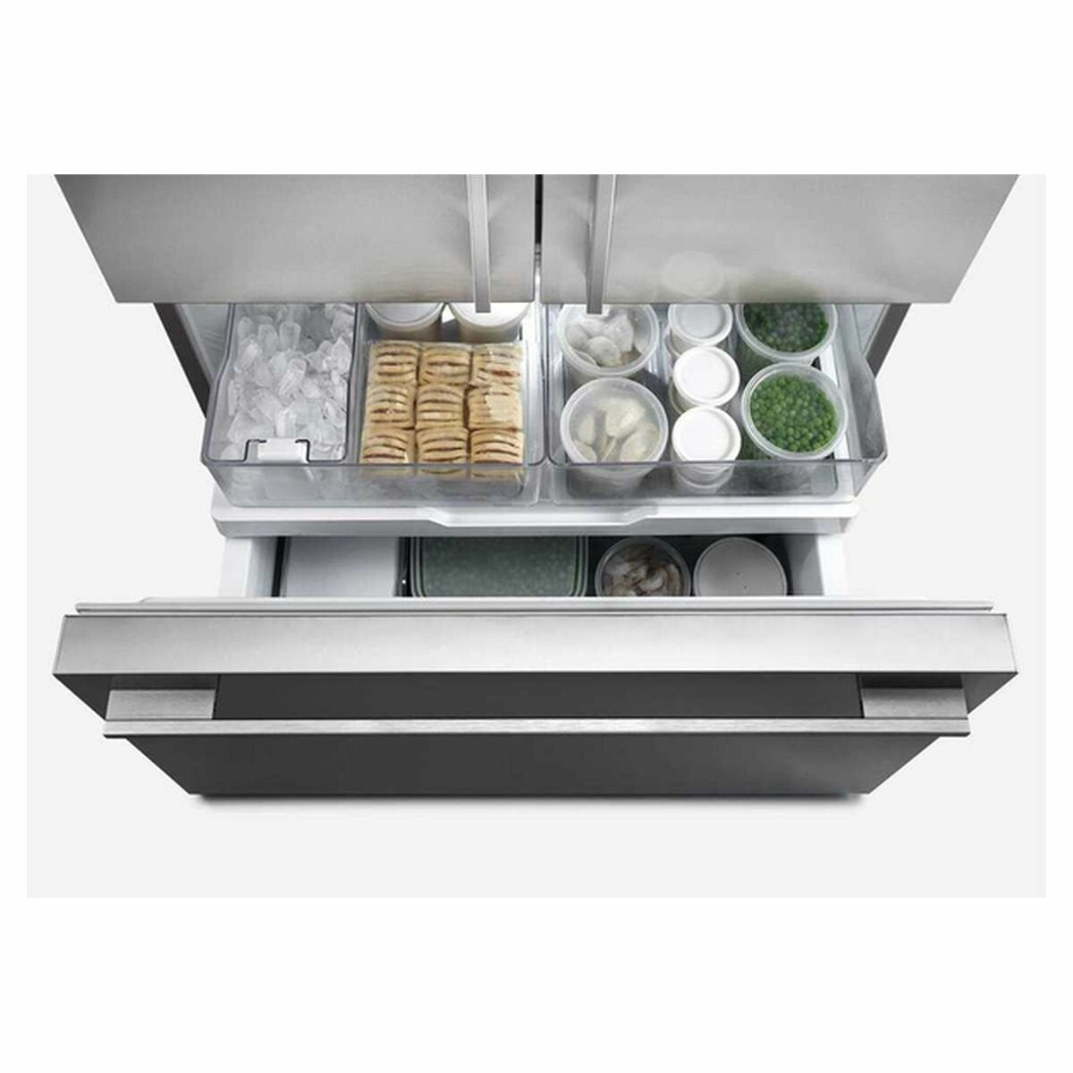 Fisher & Paykel 569L ActiveSmart French Door Refrigerator RF610ADUX5 - Energy Efficient Large Capacity Fridge for Modern Kitchens & Open Plan Living Spaces