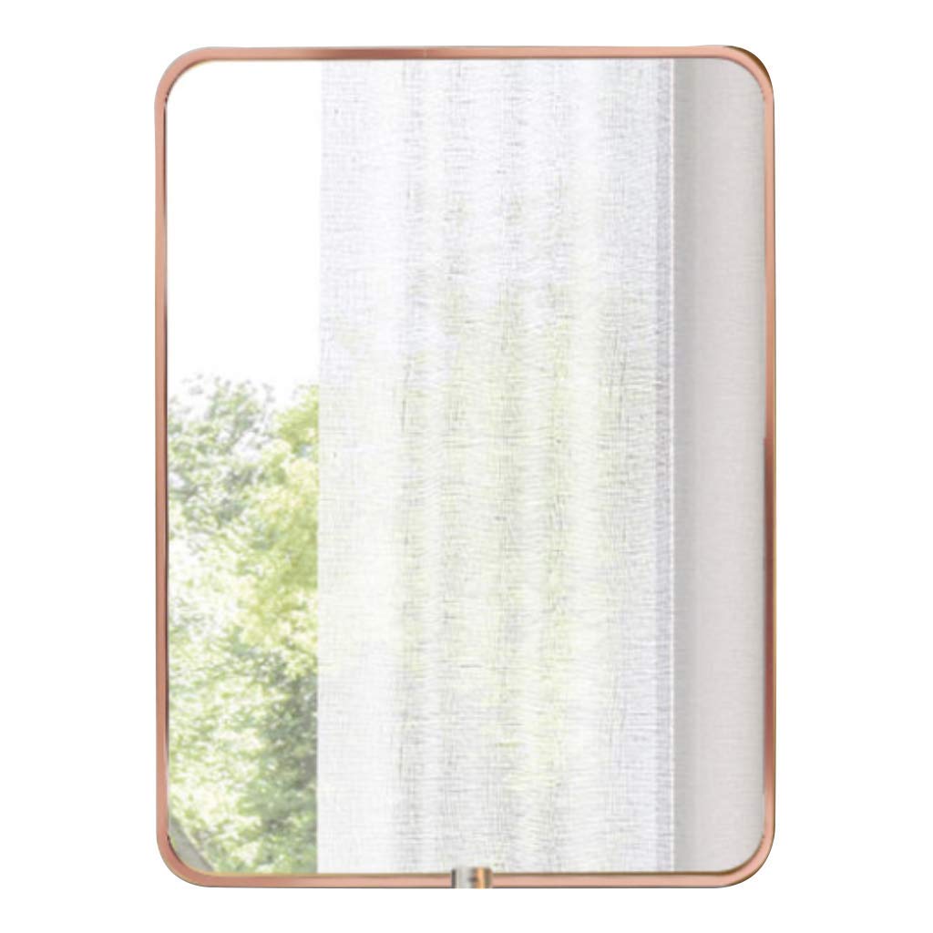 LICHAO Large Rectangle Bathroom Wall Mirror with Rounded Corners - 23.6