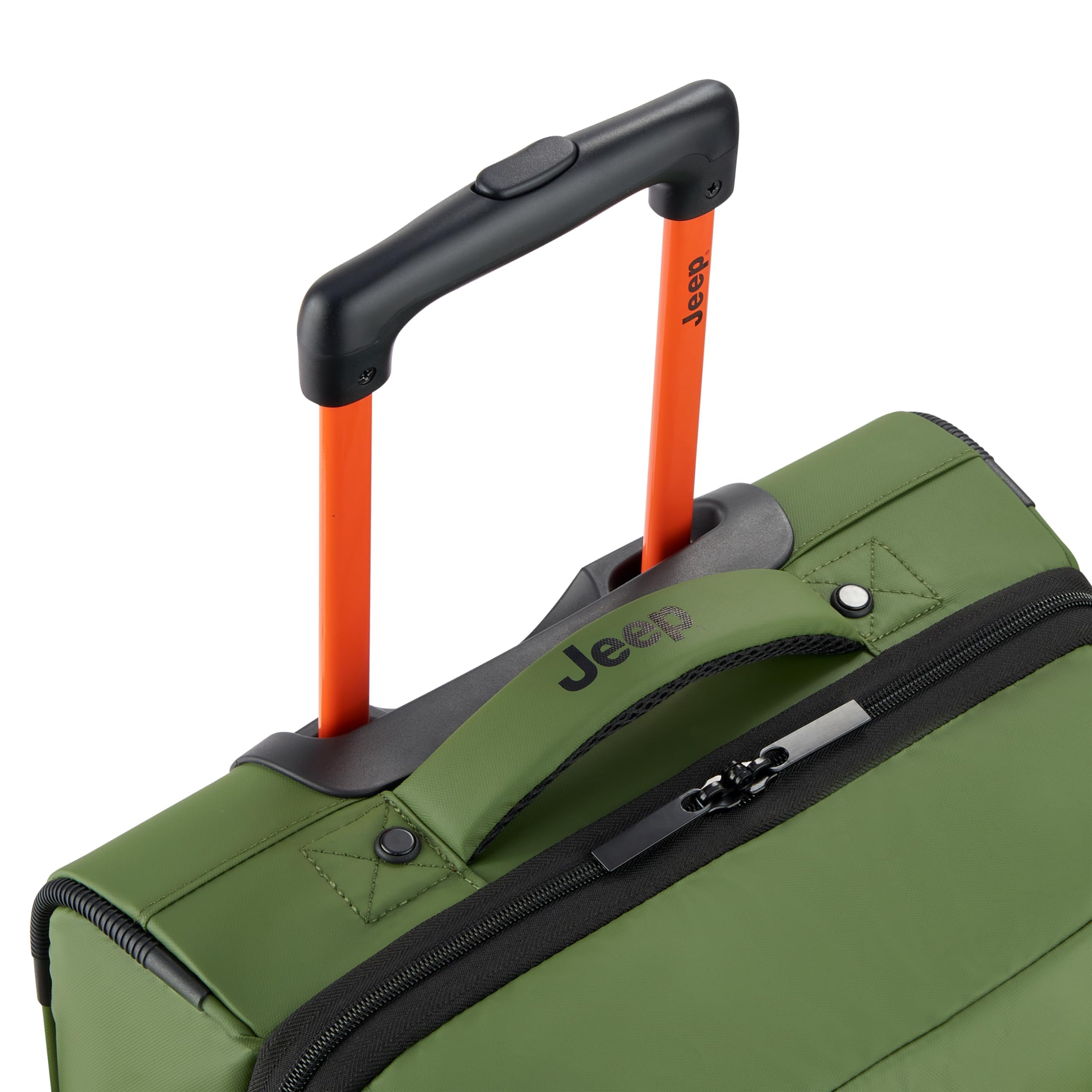 Jeep JS006B 2-Wheel Rolling Duffle Bag - Waterproof Travel Luggage for Camping, Gym & Weekend Getaways