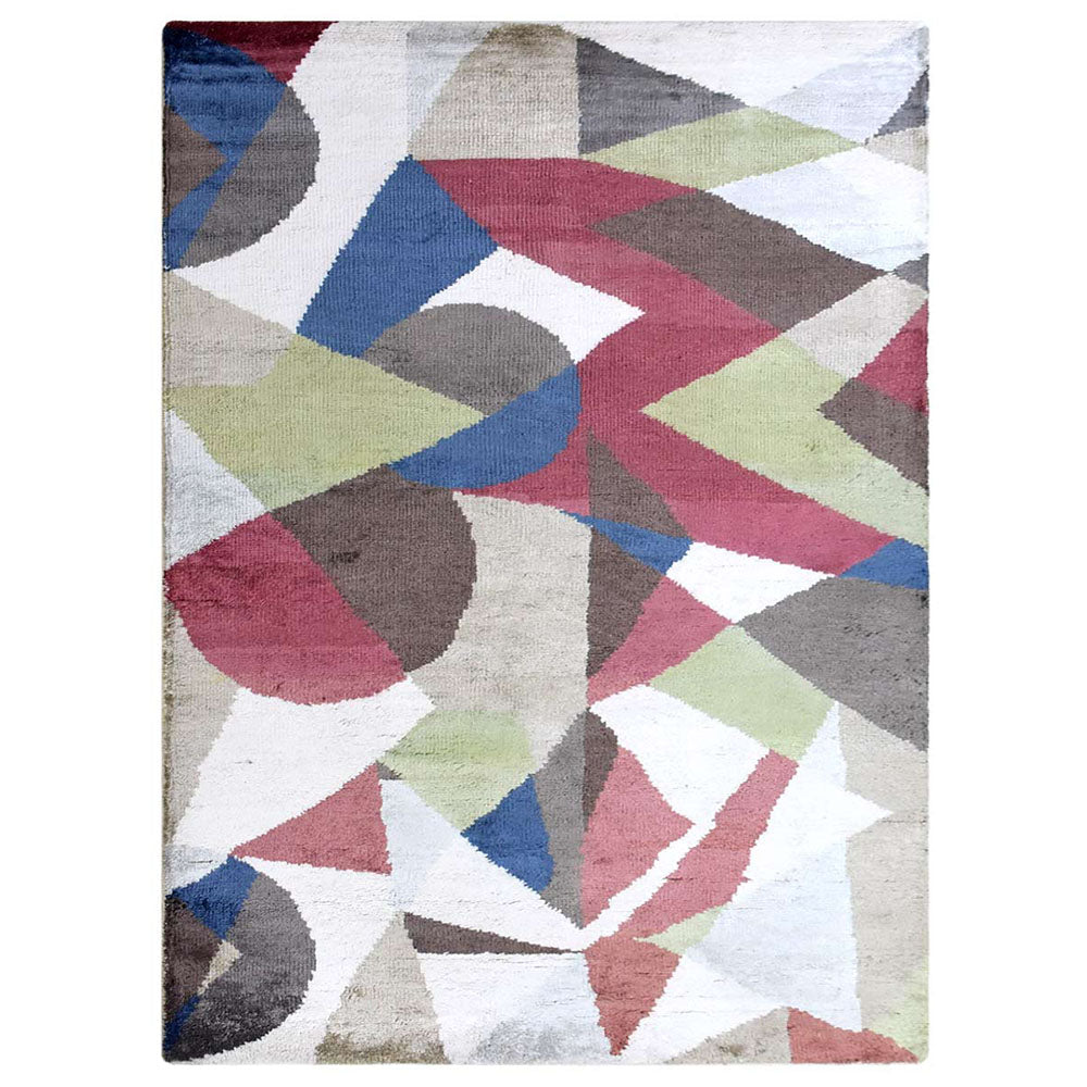 Hand Knotted Sheer Area Rug - Lightweight & Elegant for Living Room, Bedroom, or Nursery Decor