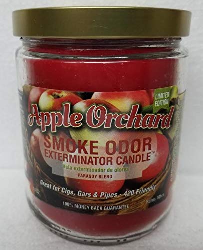 Smoke Odor Eliminator Candles - 13oz Jar Set of 8 Assorted Scents (Orange Lemon, Kiwi Strawberry, Potpaya, Lemon Haze, Apple Orchard, Blueberry Dream, Pineapple Coconut, Pumpkin Spice) - Perfect for Home, Office & Car Air Freshening