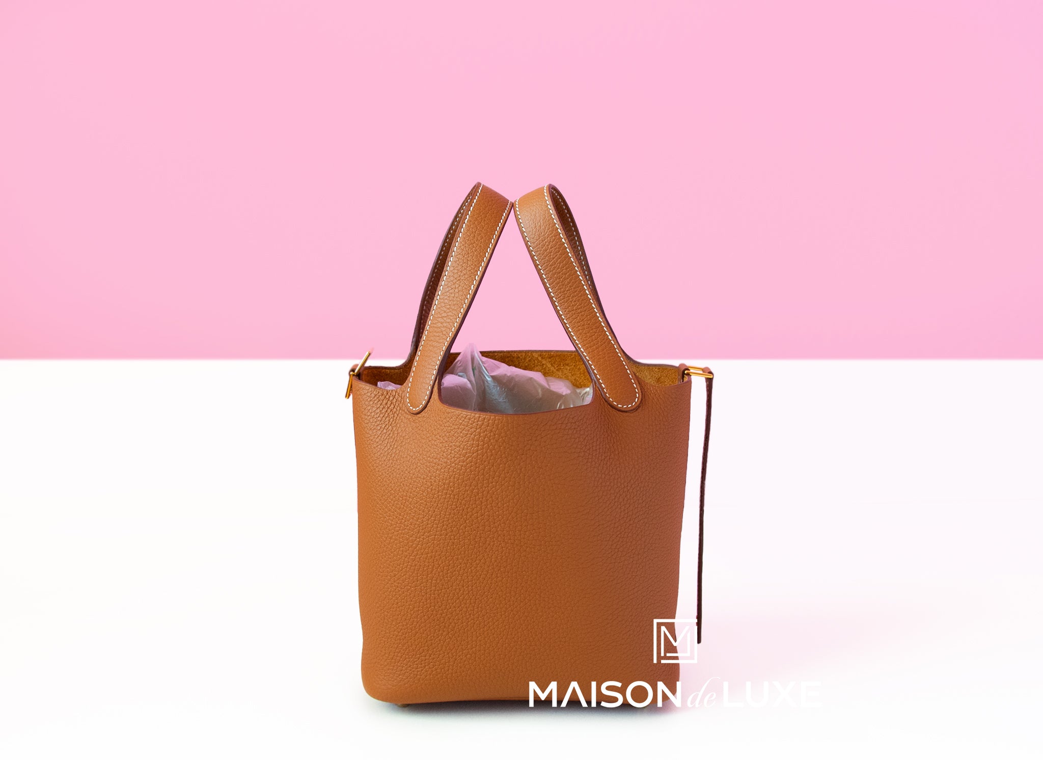 Authentic Hermes Picotin Lock 18 Gold Handbag - Luxury Leather Tote Bag for Women - Perfect for Everyday Use, Work & Special Occasions