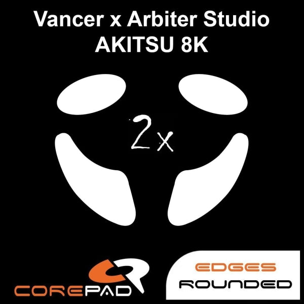 Corepad Skatez Mouse Feet for Arbiter Studio x Vancer AKITSU - Premium Glide Performance for Gaming & Esports - Perfect for FPS, MOBA & Competitive Gaming