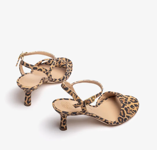 UNISA Leopard Print Heeled Sandals for Women - Fashion Animal Print High Heel Sandals | Perfect for Parties, Date Nights & Summer Outfits