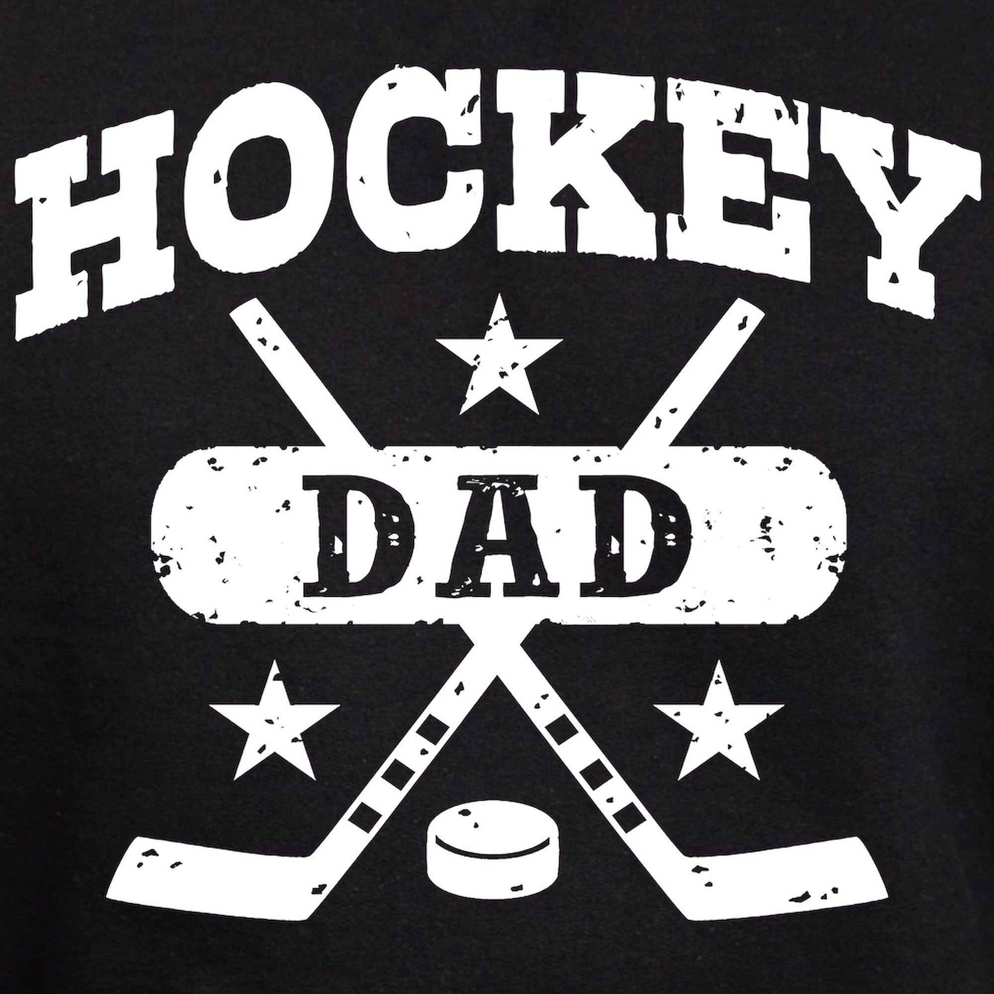 Hockey Dad Hoodie for Men - Dark Regular Fit Pullover Sweatshirt | Perfect for Game Day, Sports Events & Casual Wear
