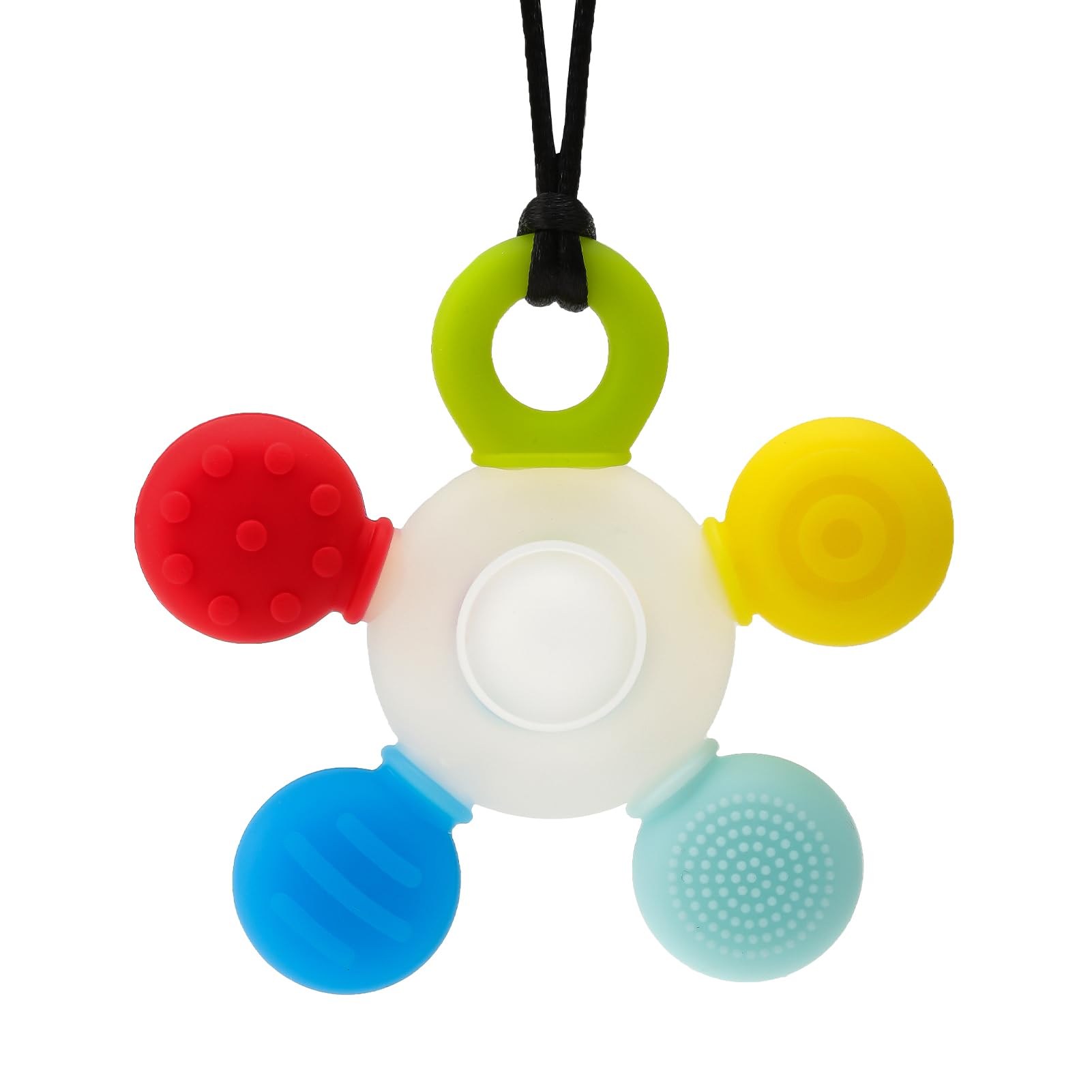 Seeway Silicone Chewy Necklace for Sensory Kids - BPA-Free Oral Motor Aid for Autism, ADHD, SPD - Sensory Chew Toys for Boys, Girls, Teens & Adults with Anxiety or Sensory Needs - Perfect for School, Travel & Stress Relief