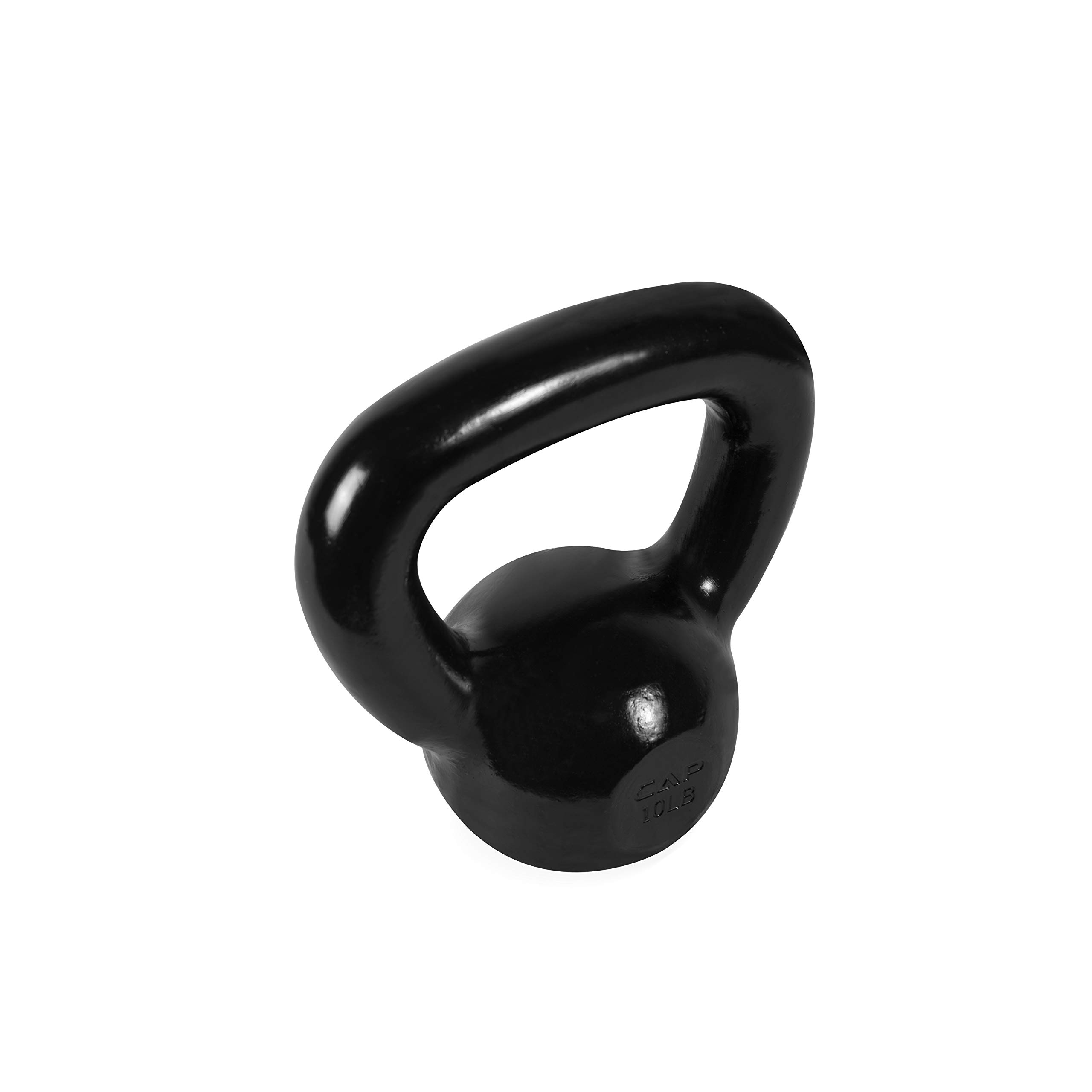 Cap Barbell Enamel Coated Cast Iron Kettlebell - 5-50 lbs Weight Options for Home Gym, CrossFit & Strength Training
