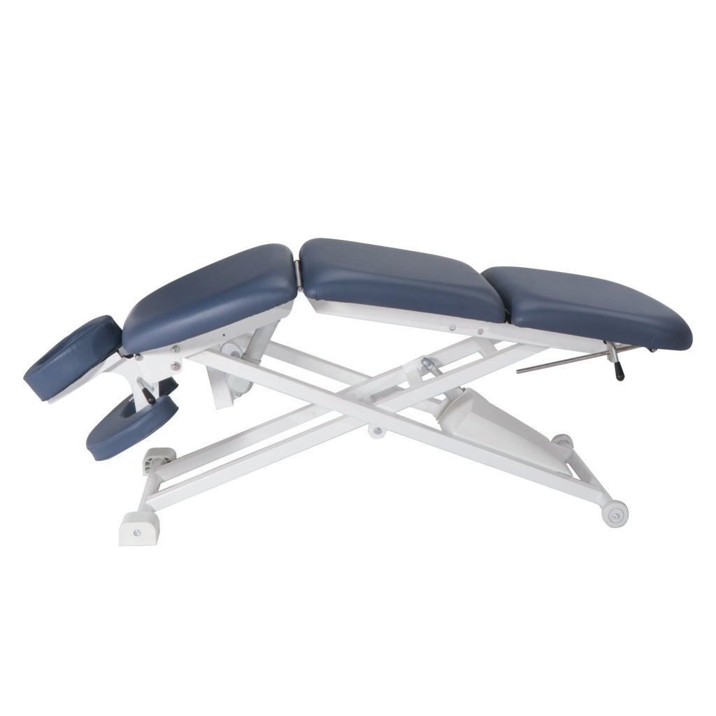 TheraMaster 29-Inch Electric Massage Table with 2 Motors & 4 Sections - Royal Blue for Professional Bodywork & Home Relaxation
