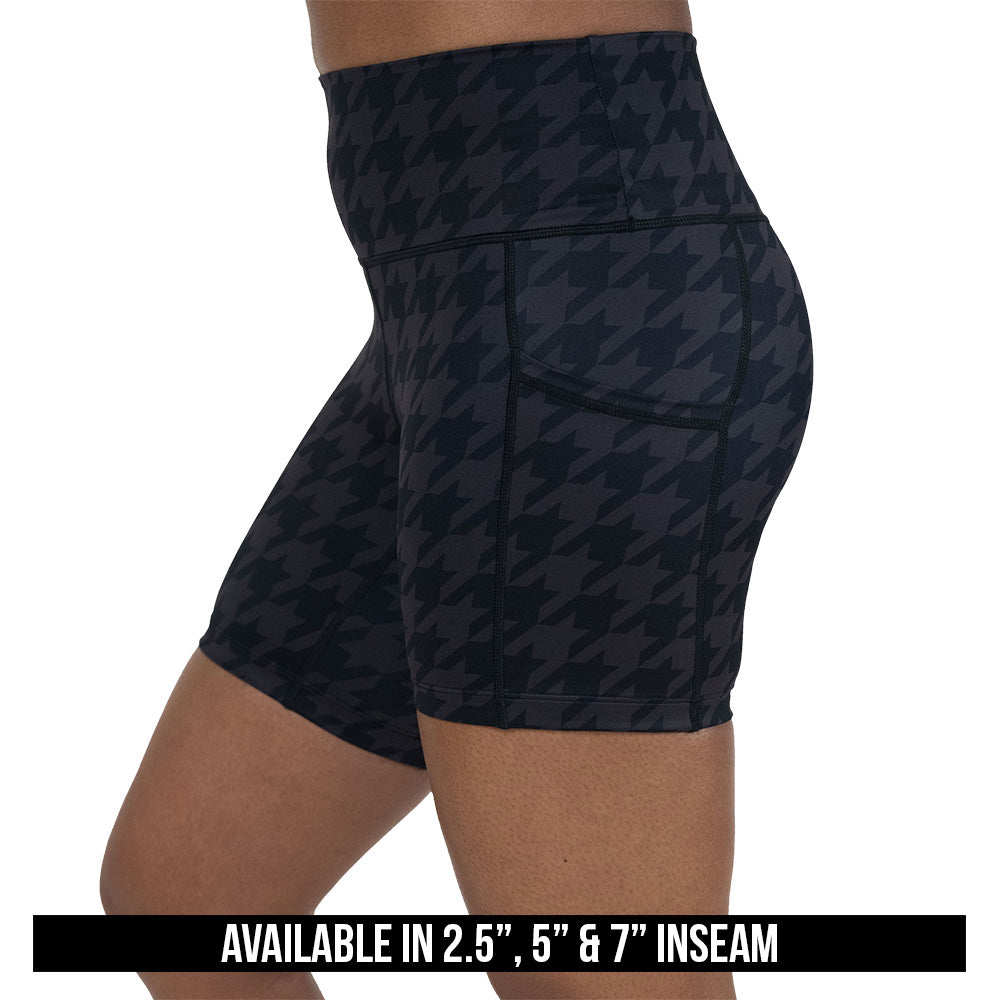 Houndstooth Shorts for Women - Trendy High Waisted Summer Shorts | Comfortable & Stylish for Casual Outings, Beach, and Travel