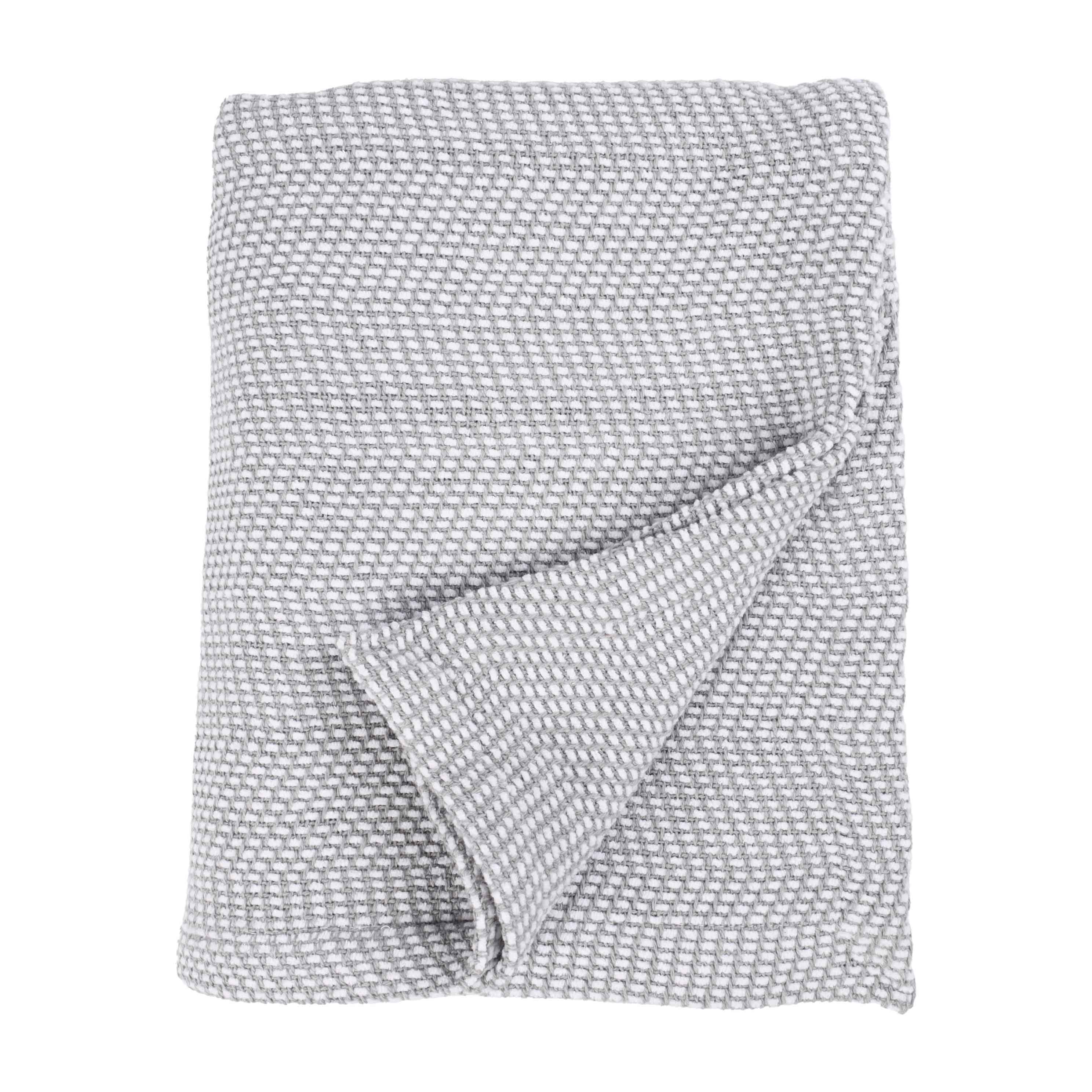 Soft Maya Chenille Herringbone Cotton Blanket - Medium Weight Throw for Bed, Sofa & Couch - Cozy Home Decor & Gift Idea
