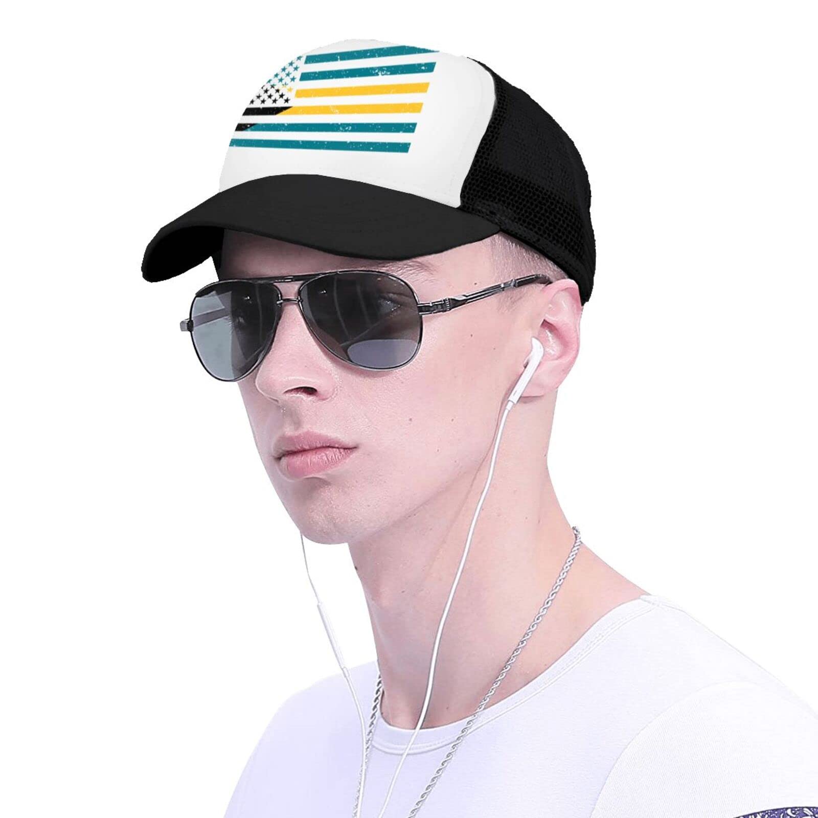 DARLEKS Mesh Trucker Hats for Men & Women - Breathable Snapback Dad Hat, Adjustable Baseball Cap for Outdoor, Hip Hop Fashion - Perfect for Hiking, Sports, Streetwear & Casual Wear