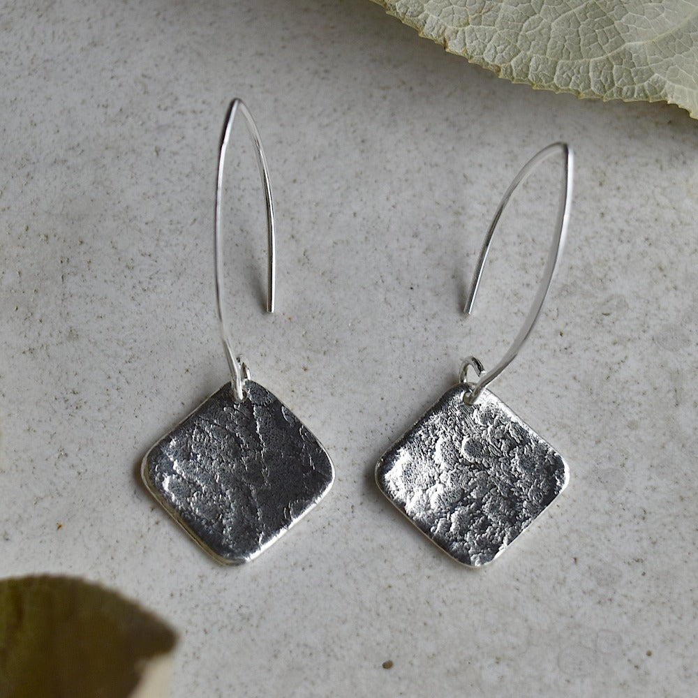 Elegant Concrete Long Drop Earrings for Women - Minimalist Dangle Earrings for Everyday Wear & Special Occasions