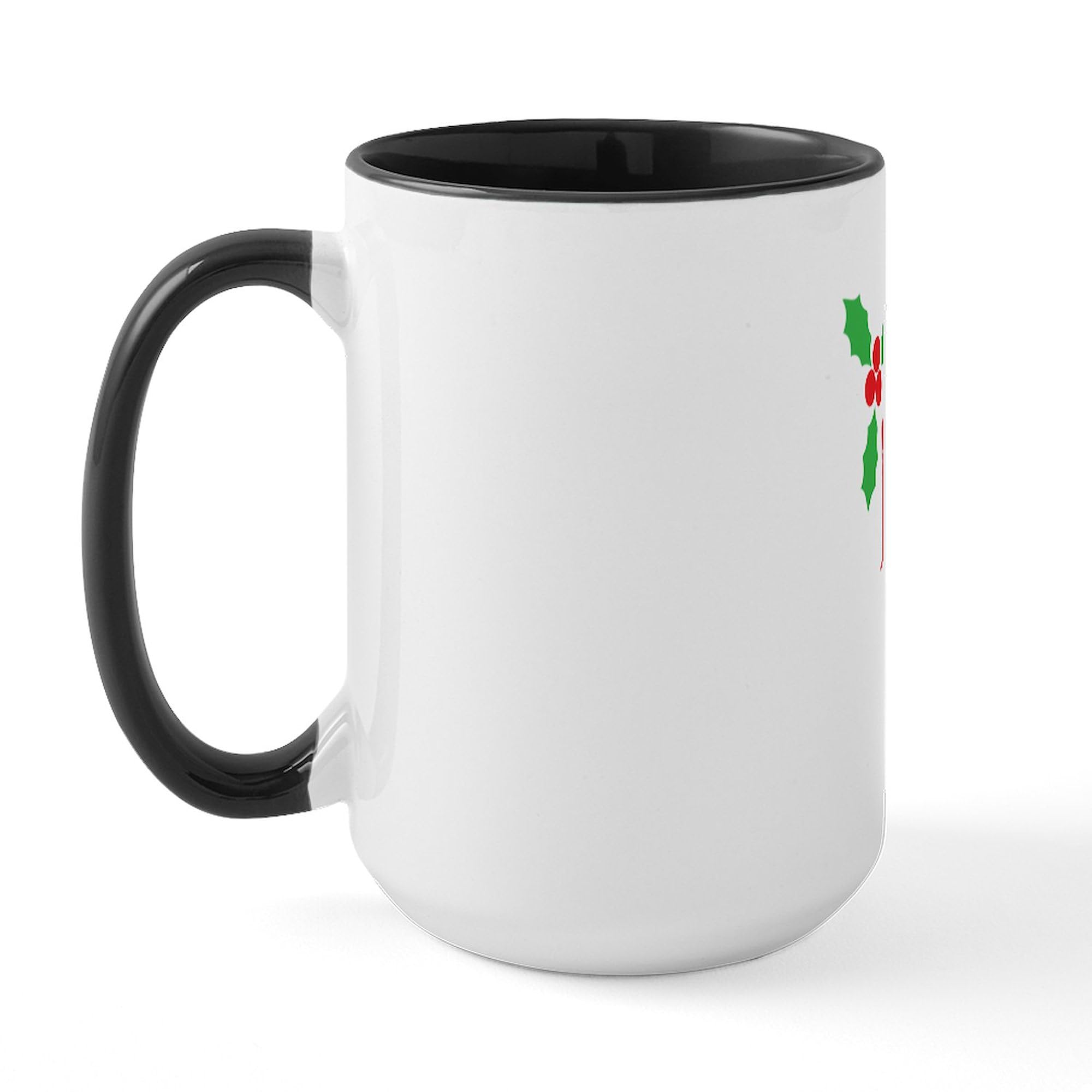 Nice List Large 15 oz (444 ml) Ceramic Coffee Mug - Christmas Gift, Office & Home Use, Perfect for Hot Cocoa, Tea & Coffee Lovers