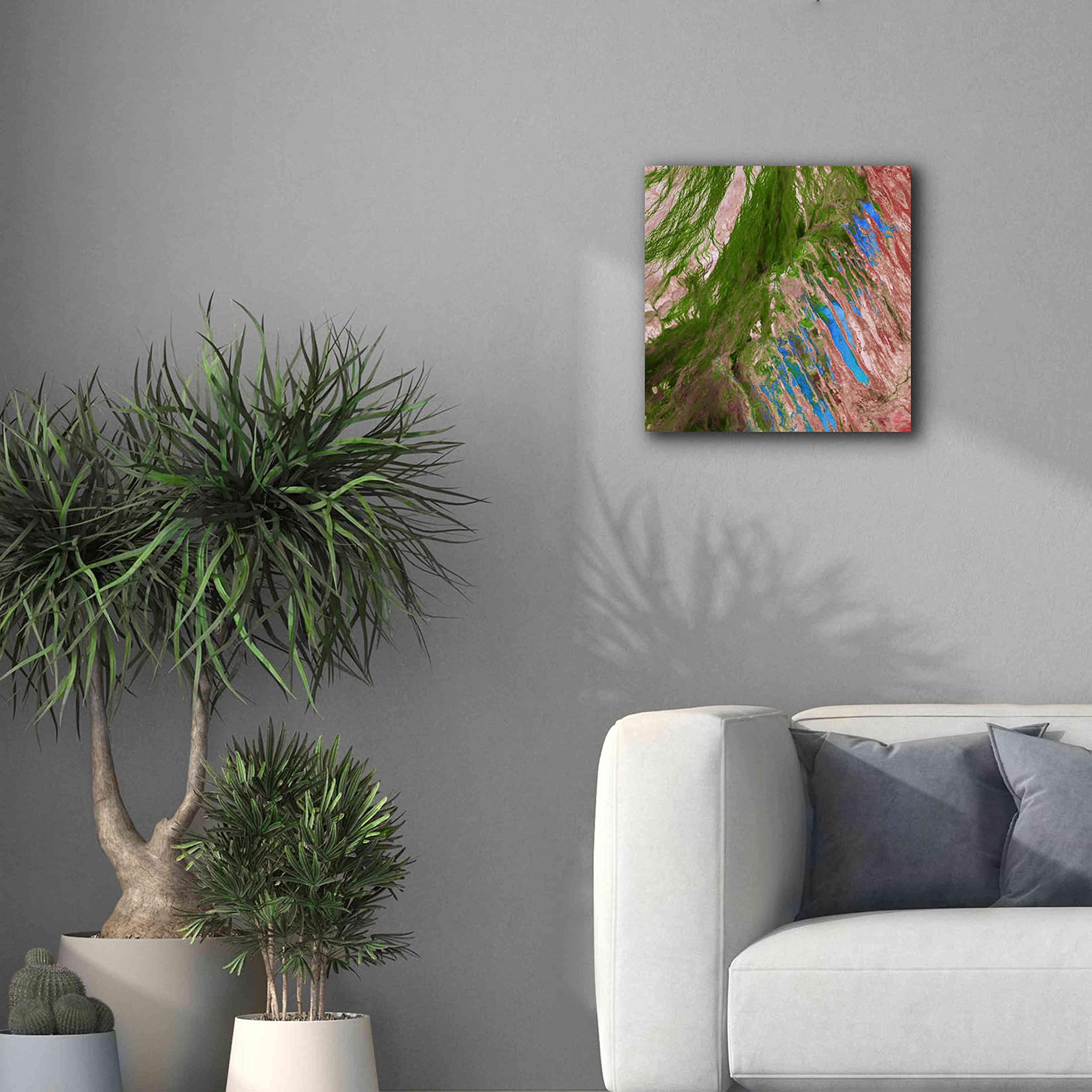 Epic Graffiti 'Earth as Art: Painting the Desert' Canvas Wall Art Print - 18x18 Inches Modern Home Decor for Living Room, Bedroom & Office