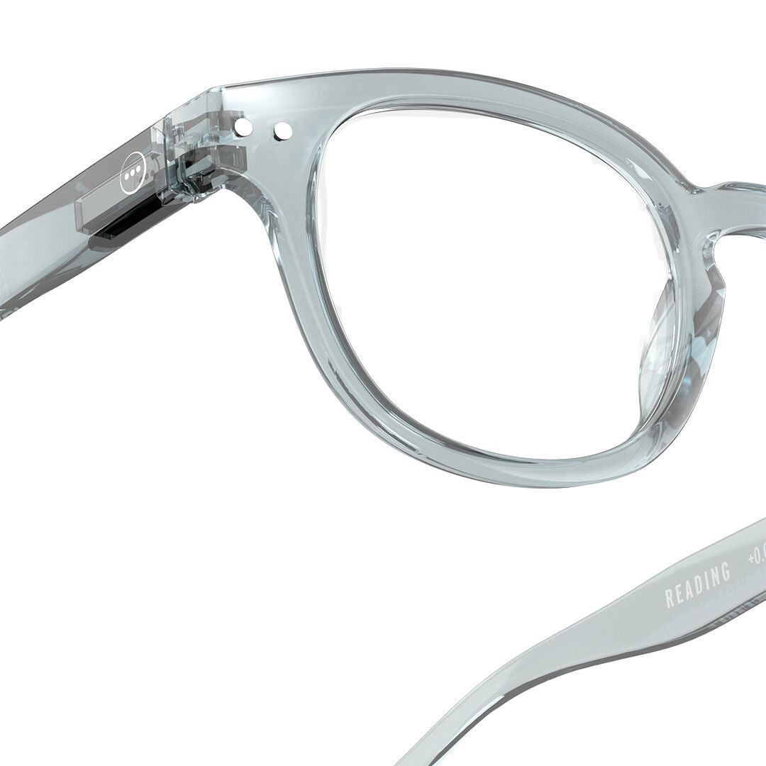 Blue Light Blocking Reading Glasses for Women & Men - Anti Glare Computer Glasses with 1.0X Magnification (Frozen Blue) - Perfect for Office Work, Reading & Screen Time
