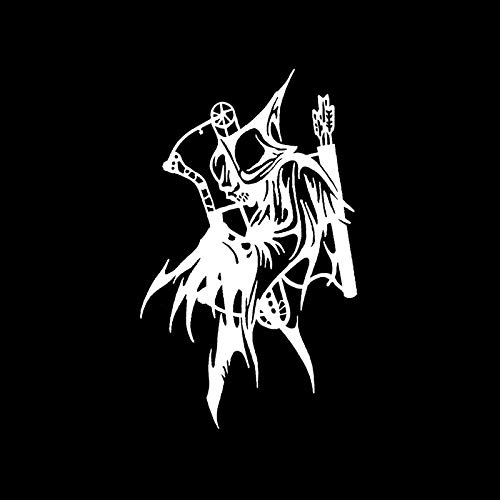 SUIFENG Hunting Car Stickers - 11.3x18.7CM Vinyl Decal with Mysterious Reaper Bow & Arrow Design - Perfect for Hunters, Outdoor Enthusiasts & Truck Accessories - Great for Windows, Laptops & Cooler Decor