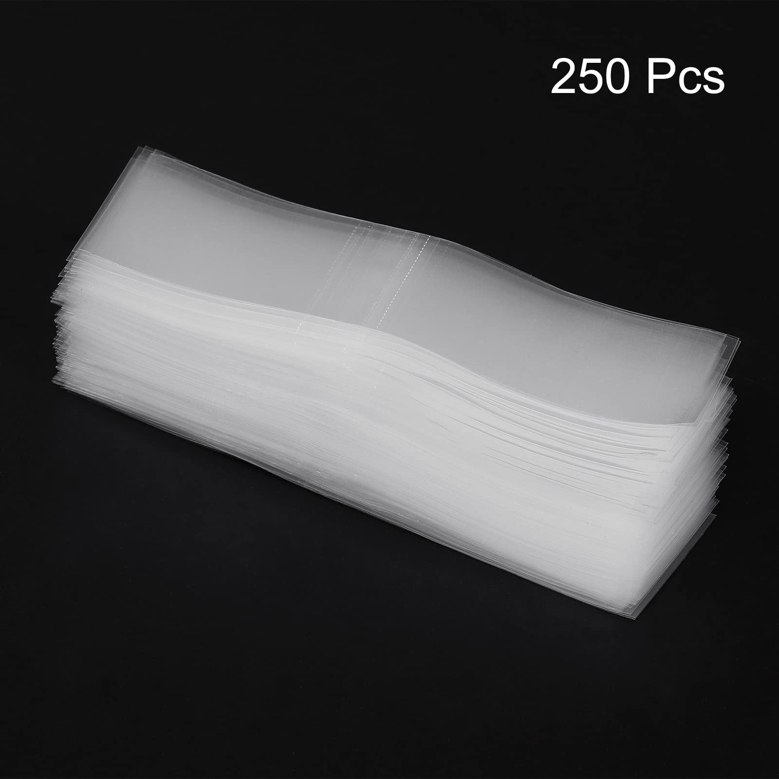 PATIKIL 250 Pack Clear PVC Heat Shrink Bands - 105x30mm Perforated Shrink Wrap for Jars & Cans (Fits 2.44-2.56 Inch Cap Diameter) - Ideal for Food Packaging, Bottle Sealing & DIY Crafts