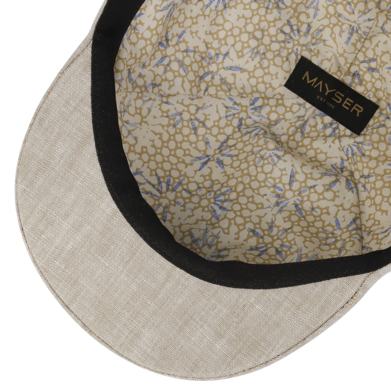 Stylish Mayser Paddy Linen Flat Cap for Men - Classic Irish Summer Hat for Outdoor Activities, Golf, Fishing & Casual Wear