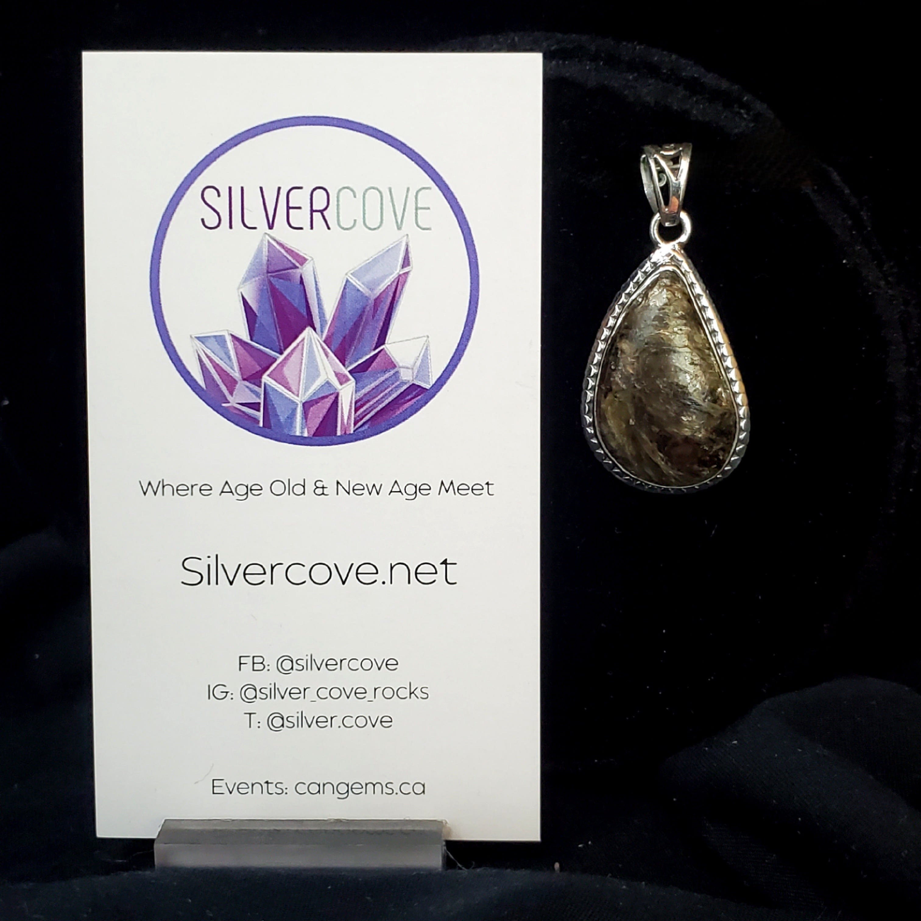 Canadian Staurolite & Garnet Pendant in .925 Sterling Silver - Elegant Jewelry for Women, Gift for Her, Birthday, Anniversary, Christmas