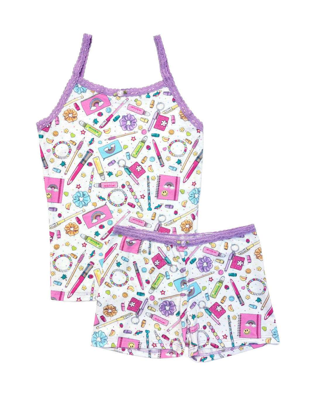 SKETCH CAMI & SHORTS Set - Women's Size 12 | Comfortable Summer Outfit for Casual Wear, Beach Vacation & Lounge