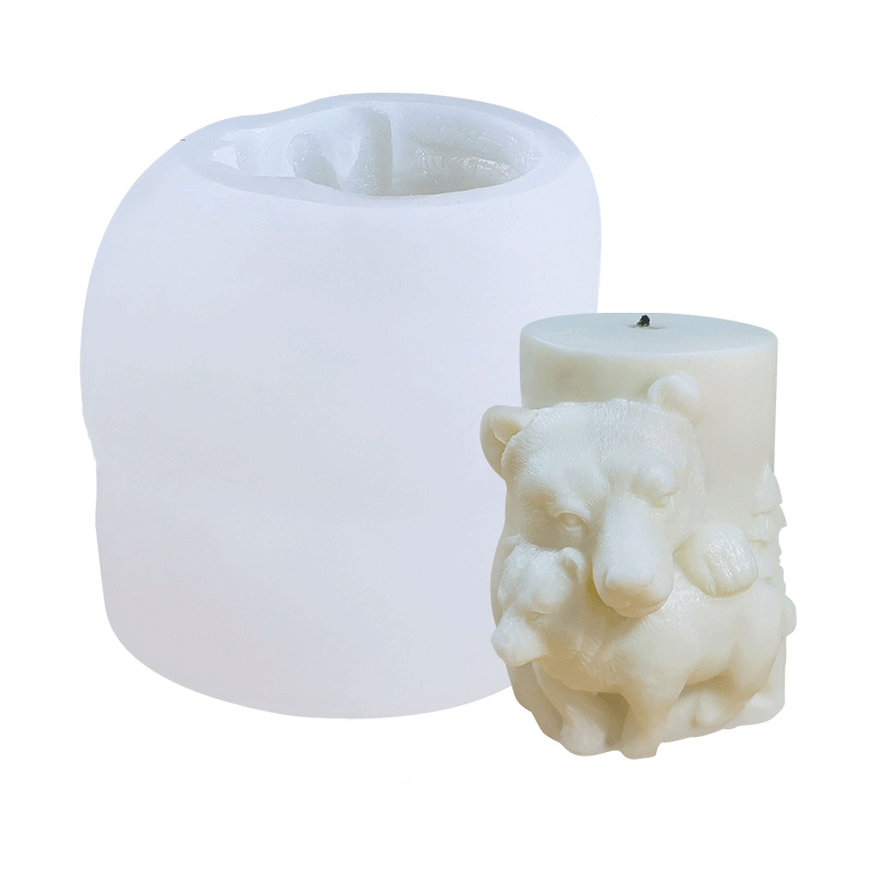 Animal Shape Silicone Candle Molds - 4.25 Inch Height (108mm) - DIY Candle Making Kit for Birthday, Wedding, Home Decor & Holiday Crafts
