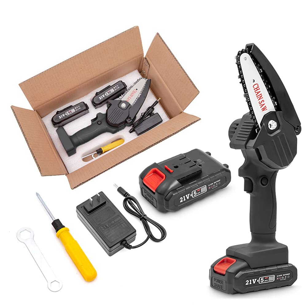 YIMENLR Mini Cordless Chainsaw Kit - 4