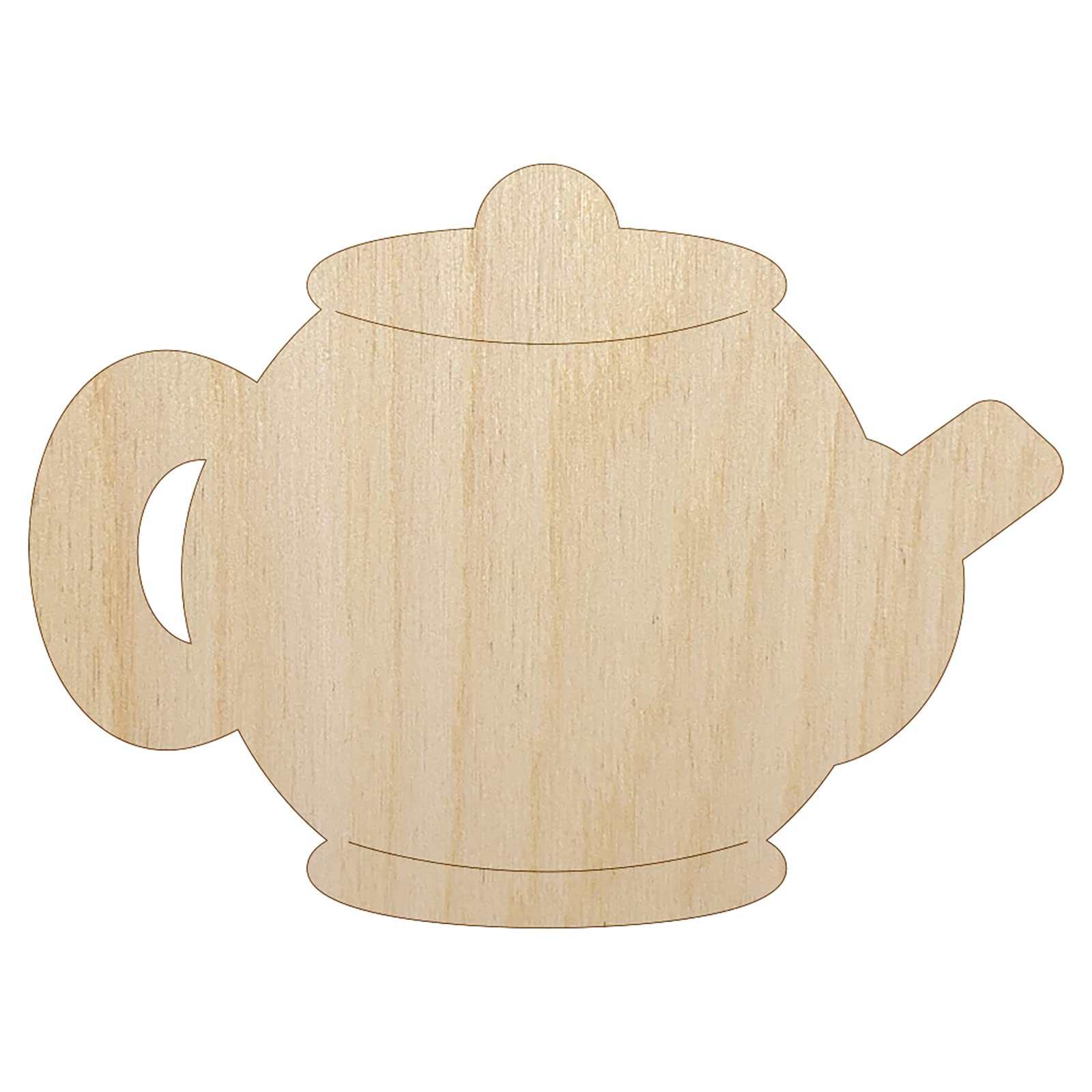 Unfinished Wood Teapot Cutout - 1/8 Inch Thick, 6.25 Inch DIY Craft Blank for Painting & Decor - Perfect for Home Decor, Scrapbooking, and Woodworking Projects