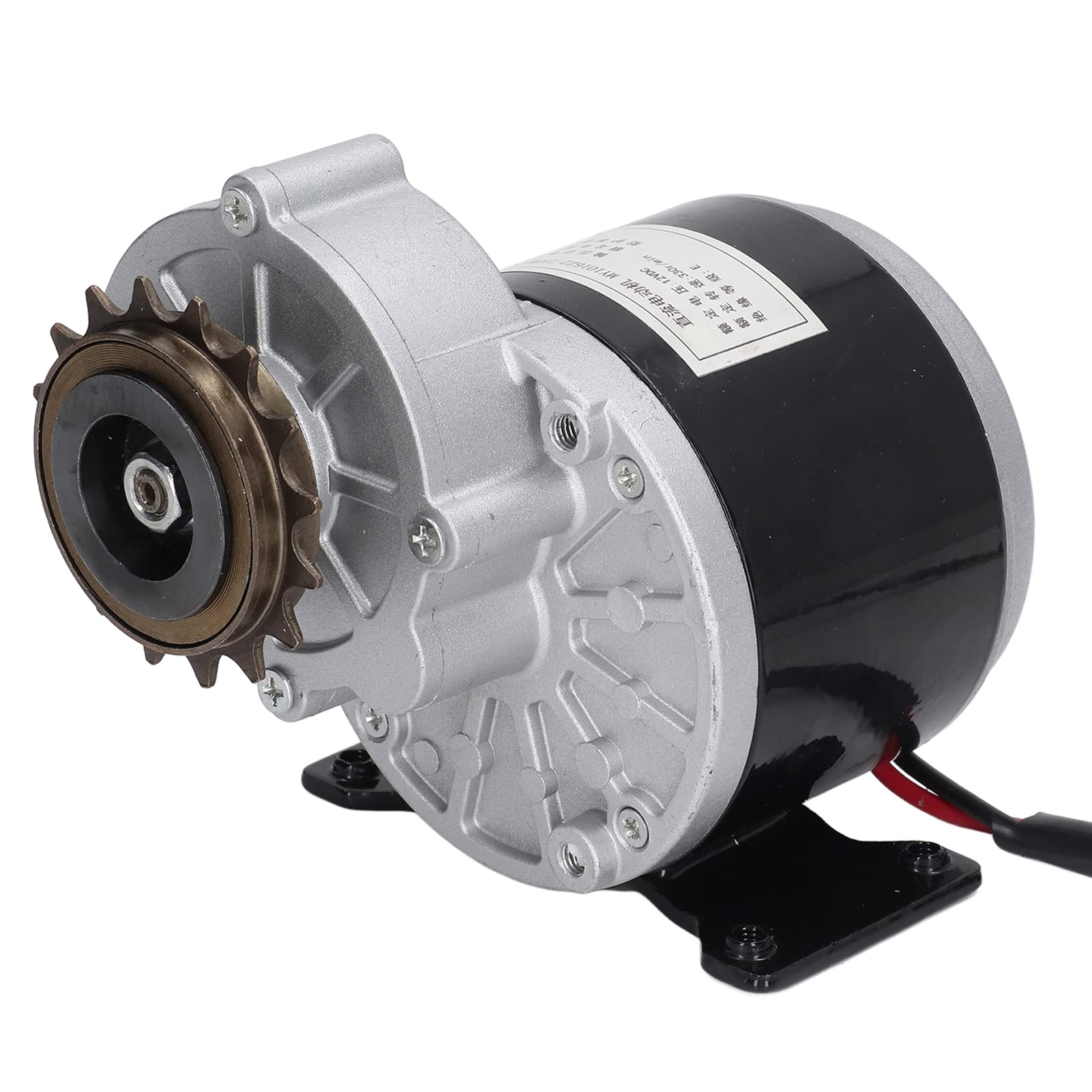Alomejor 12V 250W 330RPM Brush Motor with 16-Tooth Sprocket - Gear Reduction Electric Motor for Scooter & E-Bike DIY Projects - Perfect for Commuting & Off-Road Riding