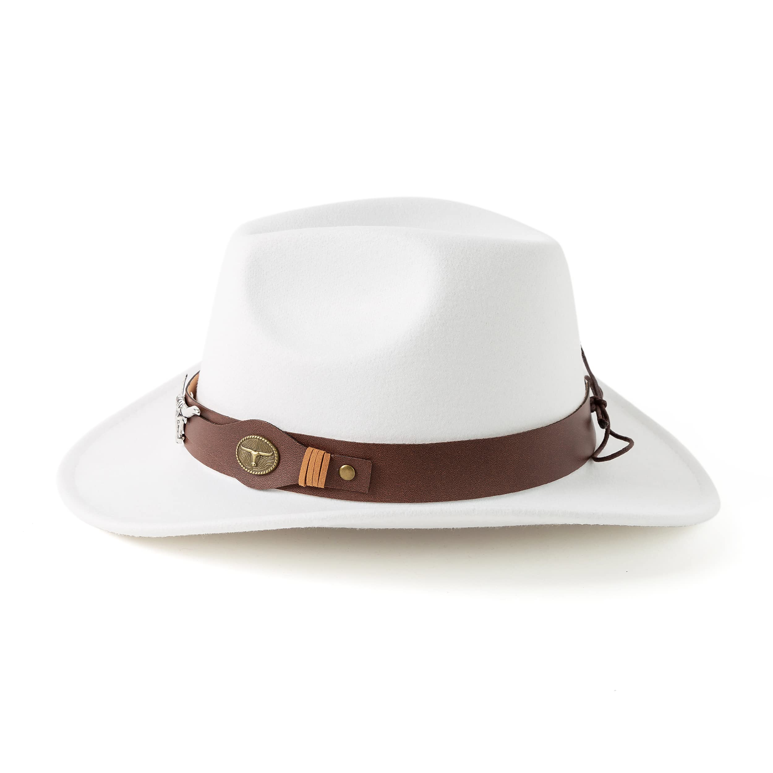Gossifan Classic Women's Western Cowboy Cowgirl Hat with Wide Brim - Stylish Rodeo Accessory for Country Music Festivals & Outdoor Adventures
