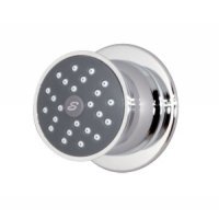 Symmons 4-412-STN Water Dance Euro-Flo Adjustable Body Spray Shower Head - Premium Stainless Steel Finish for Bathroom & Spa Relaxation