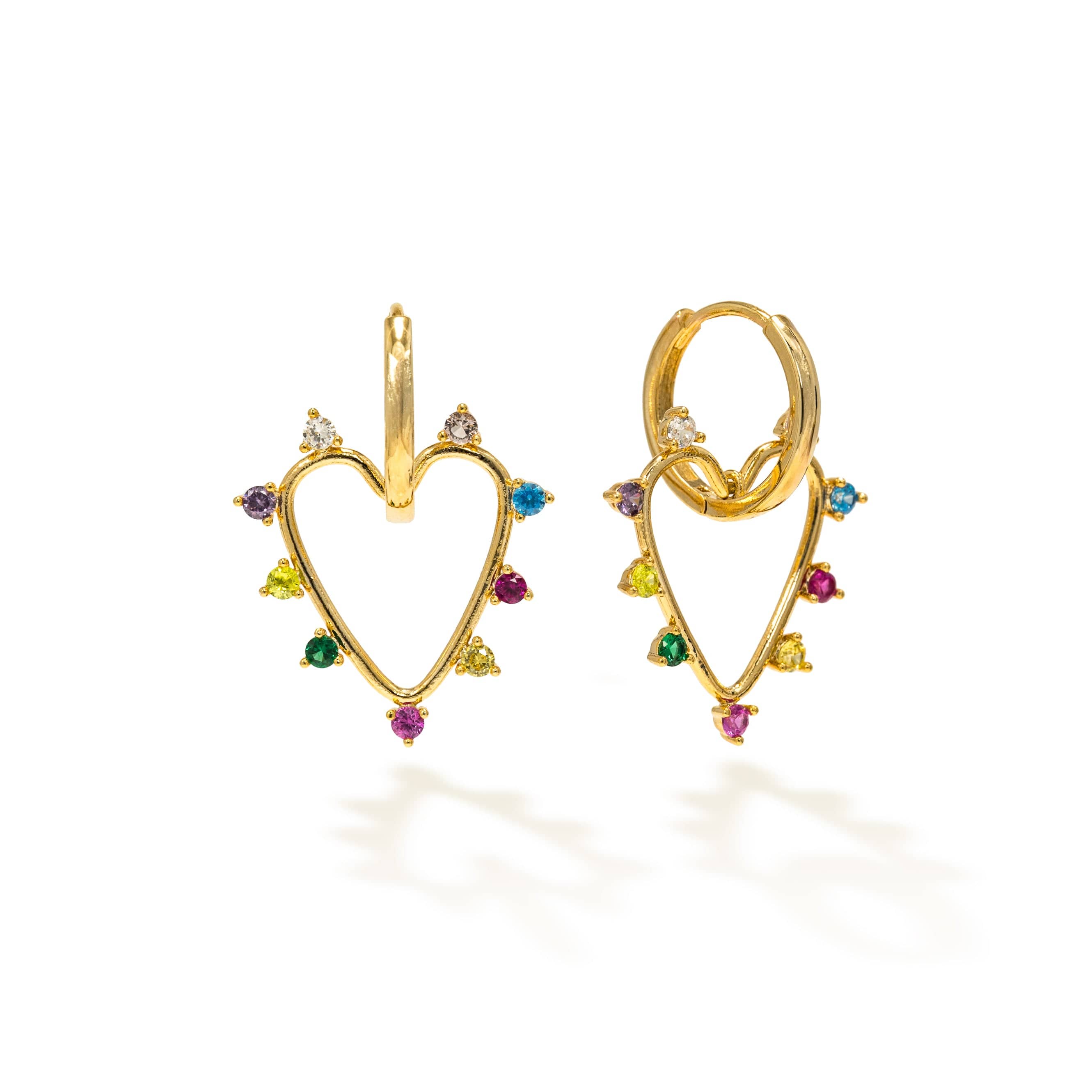 Chapel Heart Hoop Earrings - Sterling Silver Dainty Huggie Hoops for Women - Perfect for Valentine's Day, Anniversary Gifts & Everyday Wear