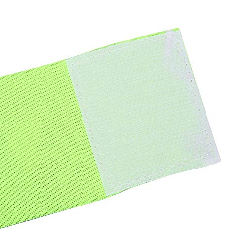 VGEBY Youth Soccer Captain Armband - Nylon Elastic Football Team Leader Sleeve Strap, Adjustable Sports Wristband (Green) - Perfect for Youth Soccer Matches, Training Sessions & Team Identification