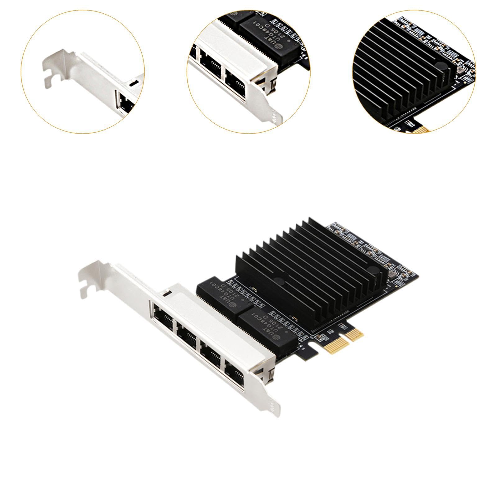 High Performance Dickly PCIe Gigabit Ethernet Network Card with 82571 Chip - Ideal for Gaming PCs, Workstations, and Server Upgrades
