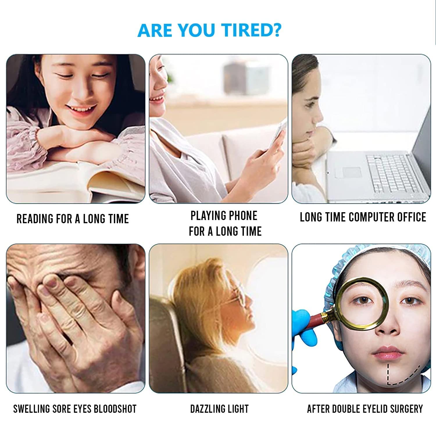 Cooling Aloe Vera Gel Eye Mask for Dark Circles & Puffiness Relief - Soothing Acupressure Eye Patches for Sleep & Relaxation - Summer Ice Cooling Eye Pads for Fatigue & Eye Care (Pack of 1) - Perfect for Travel, Office & Home Use