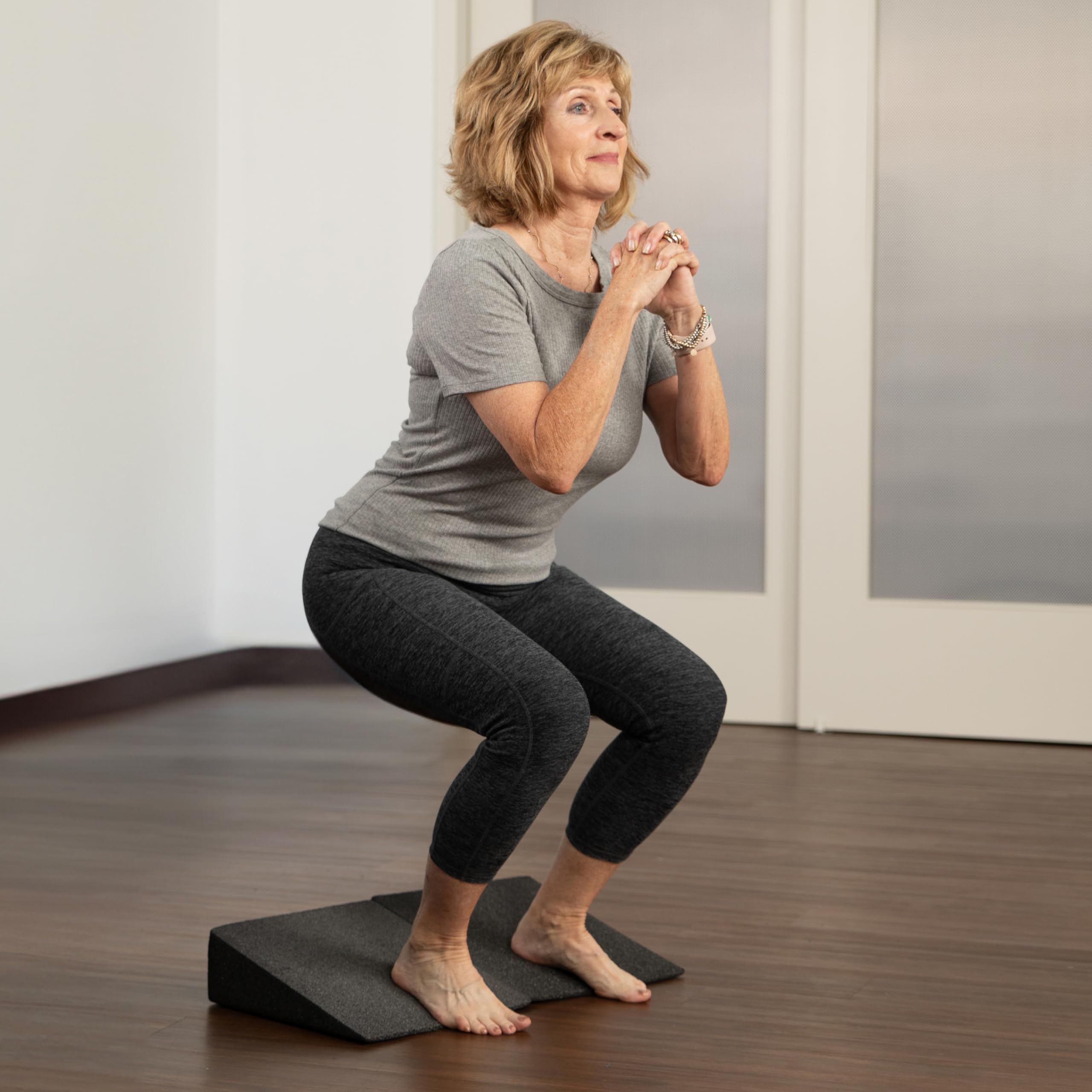 OPTP Slant Board Pair - Foam Wedge Incline Boards for Calf & Ankle Stretching - Physical Therapy Equipment for Achilles Tendonitis, Plantar Fasciitis & Shin Splints - Perfect for Home Workouts, Yoga & Rehabilitation Exercises