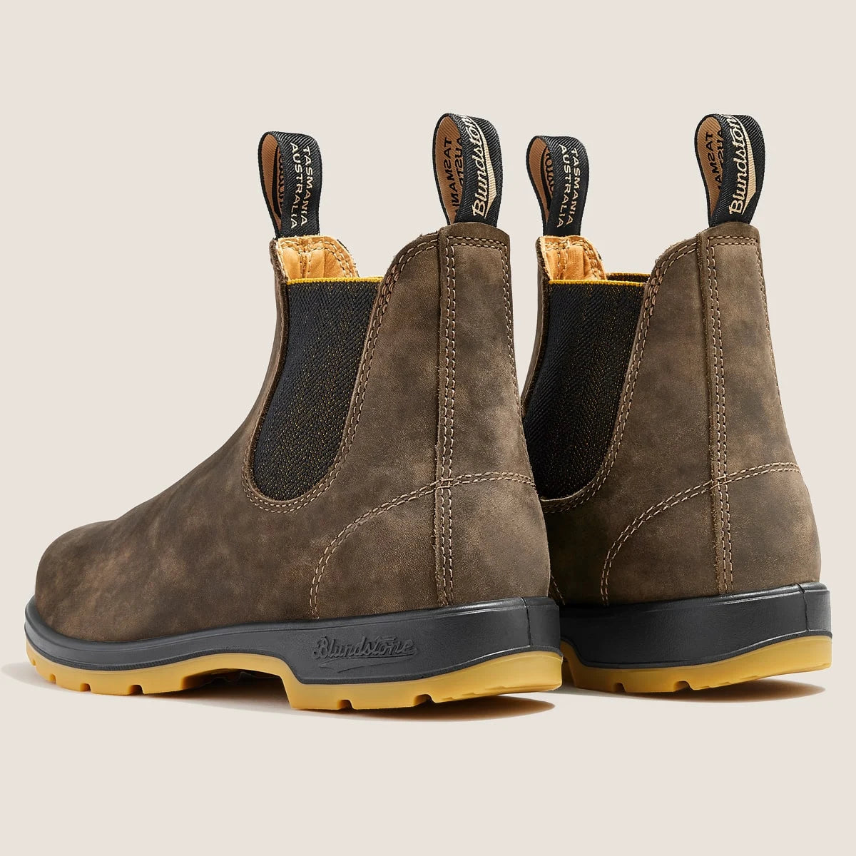 Blundstone Classics 1944 Chelsea Boots for Men & Women - Rustic Brown, Mustard, Black - Comfortable & Durable for Work, Hiking & Everyday Wear