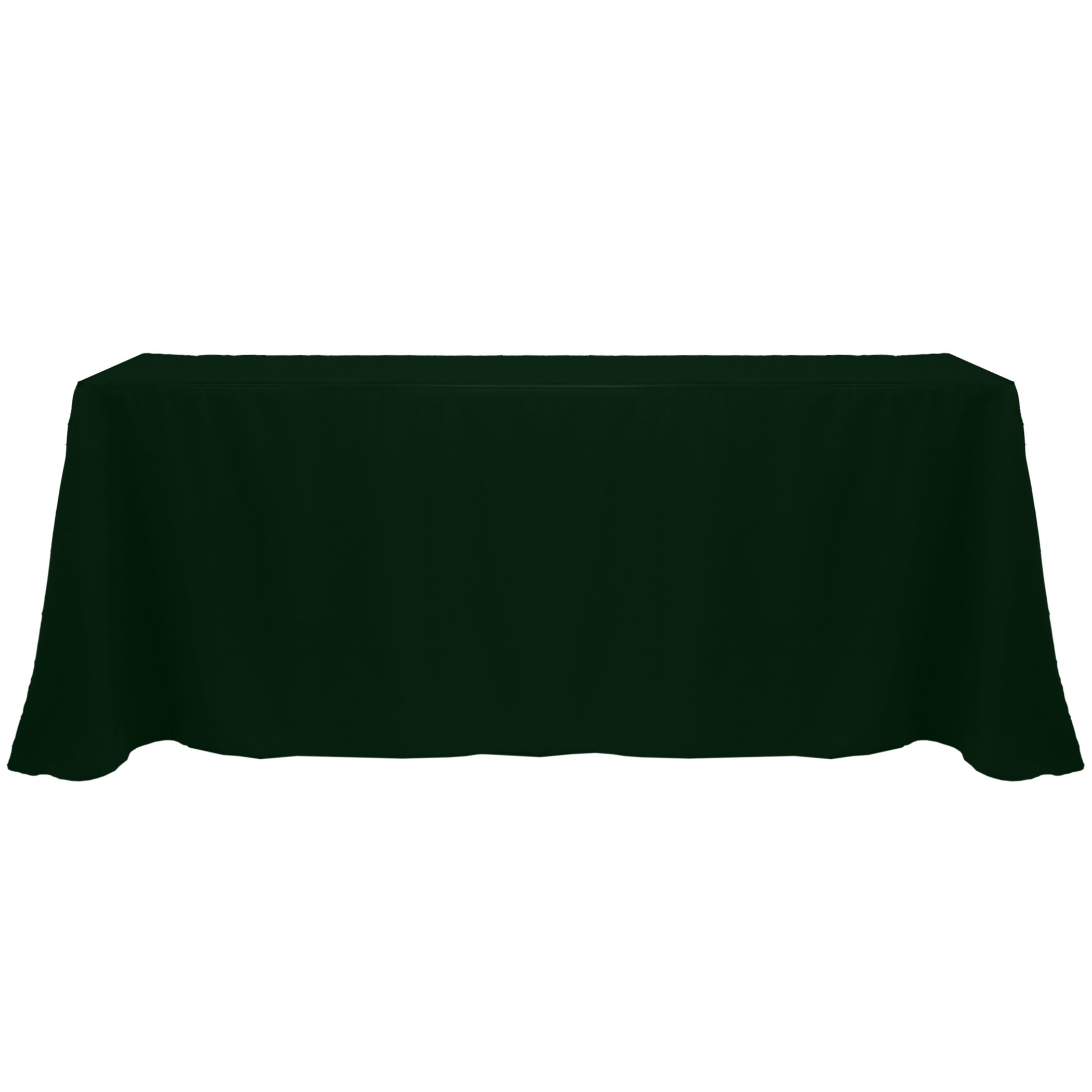 90x156-Inch Polyester Linen Tablecloth - Forest Green for Dining & Events