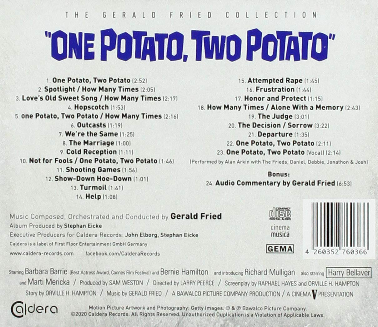 One Potato, Two Potato Original Soundtrack CD | Vintage Children's Music | Perfect for Kids' Parties, Classroom Activities & Family Entertainment