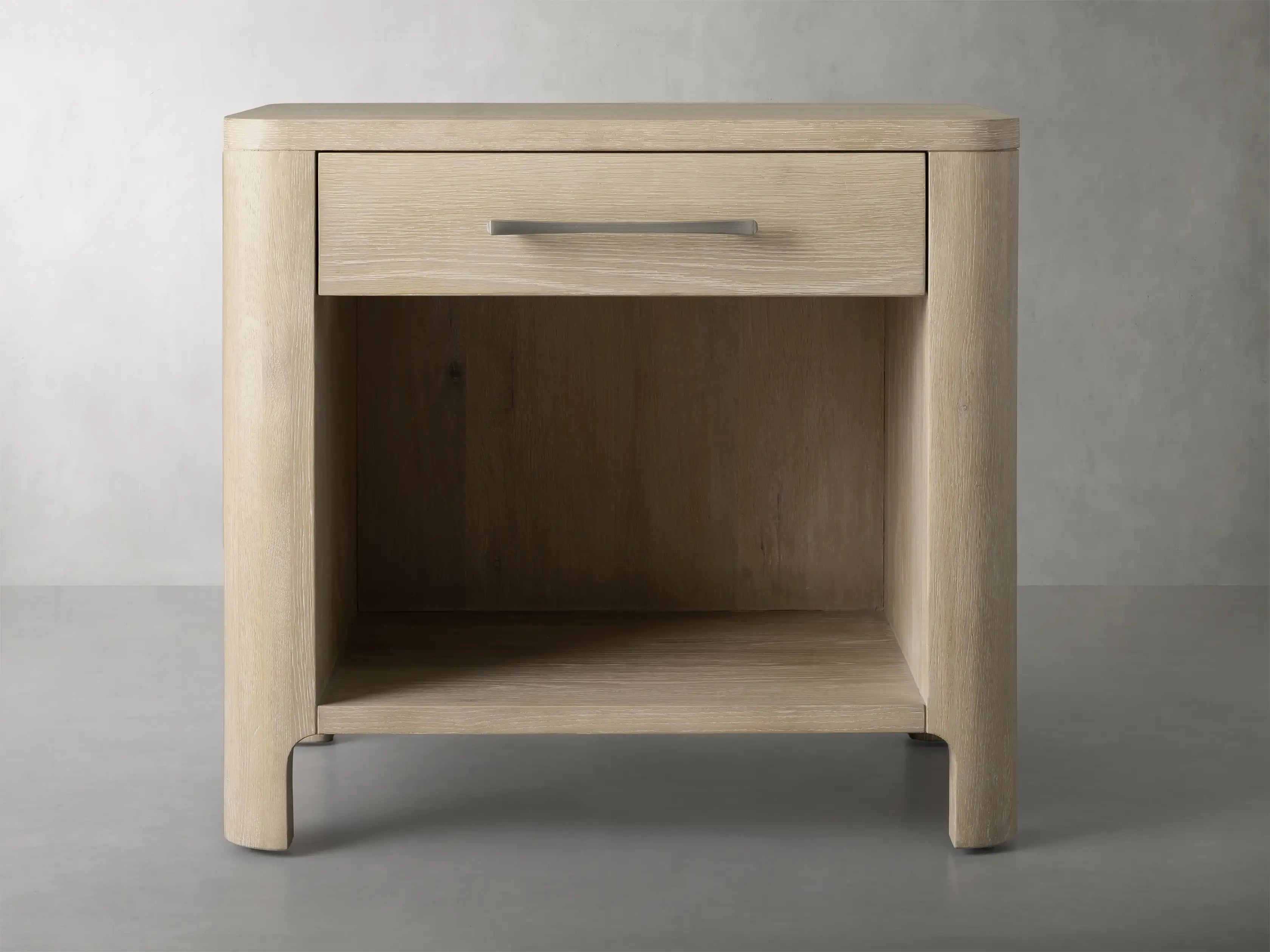 Callie Open Nightstand - Modern Bedside Table with Storage Shelf for Bedroom, Living Room, or Office - Perfect for Books, Lamps, and Decor